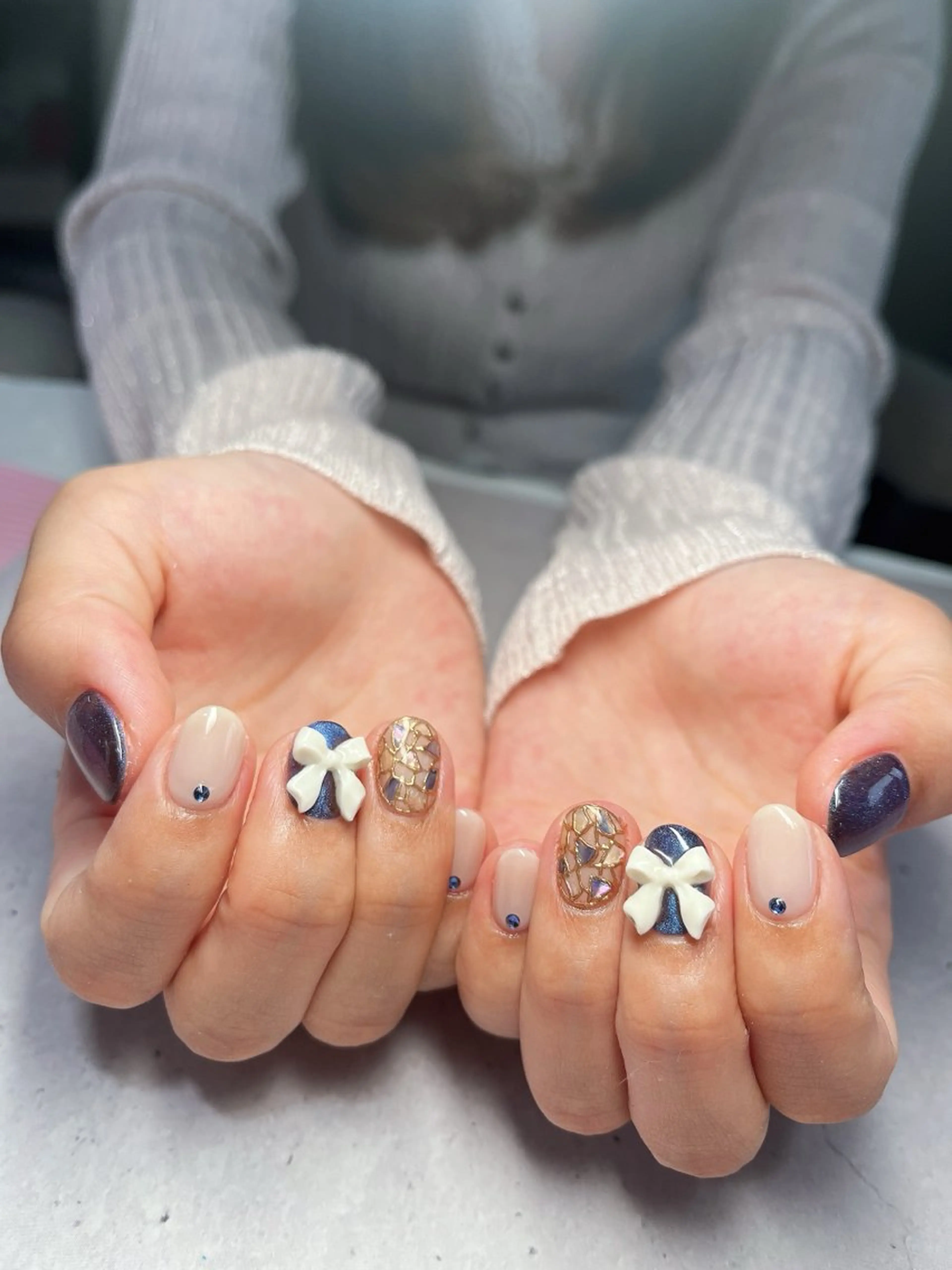 ネイル マグネットネイル 持ち込み ワンカラーネイル シンプルネイル 吉田  （ネイリスト）のネイルデザイン