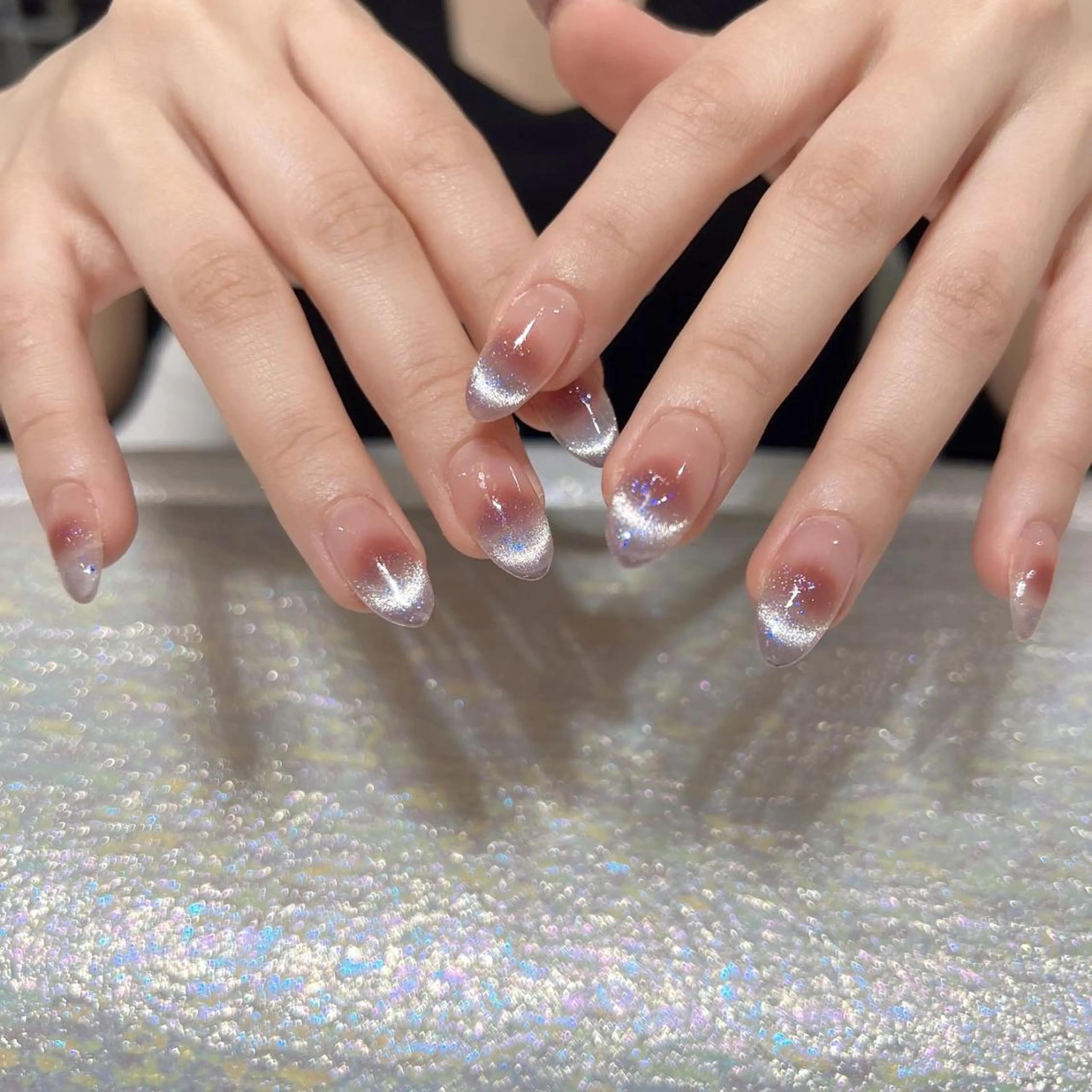 ネイル アートネイル 長さ出し ネイルチップ Queen's ゆなのネイルデザイン