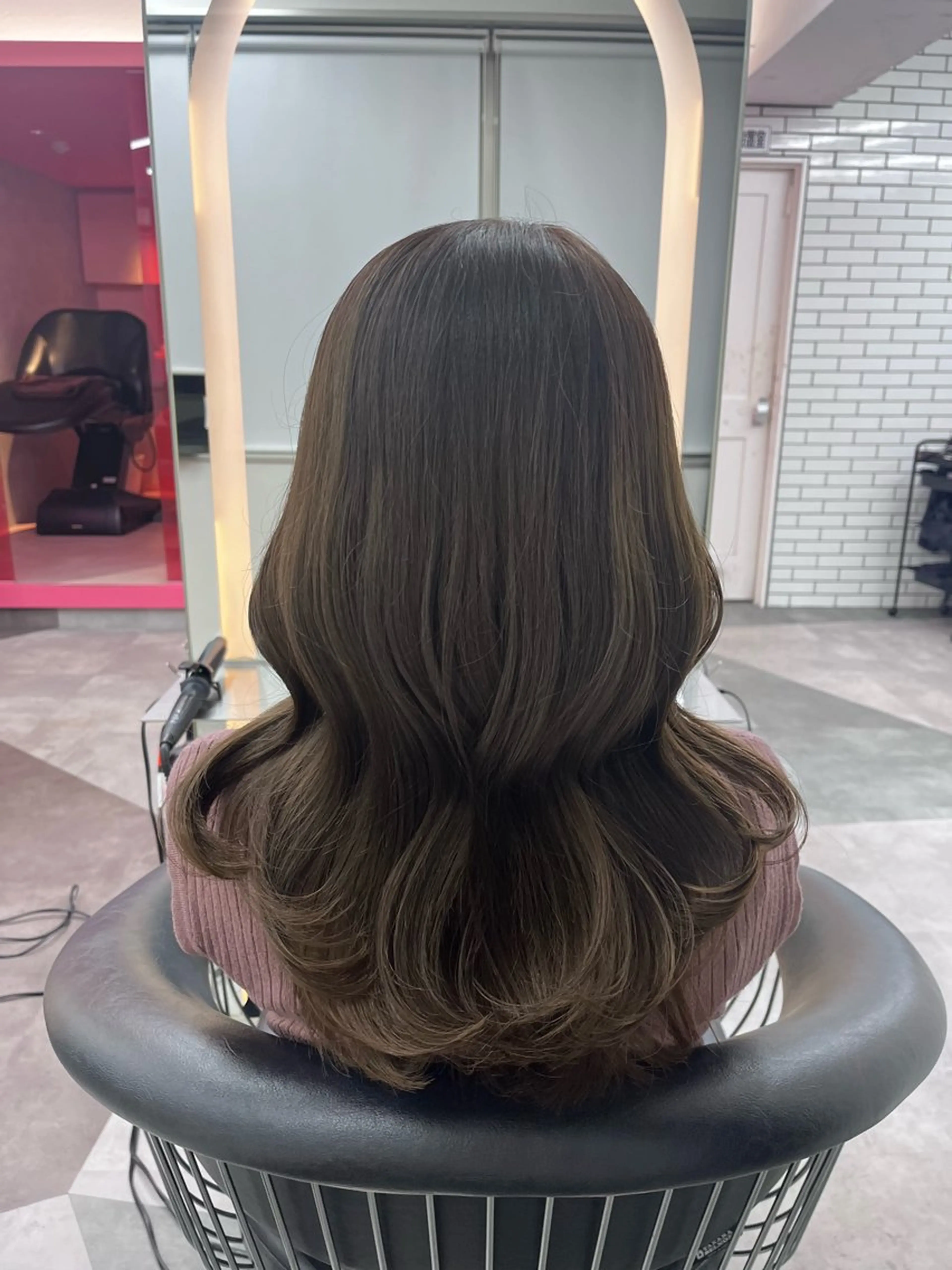 ミディアム 山崎/ボブ縮毛矯正 レイヤー髪質改善のヘアスタイル