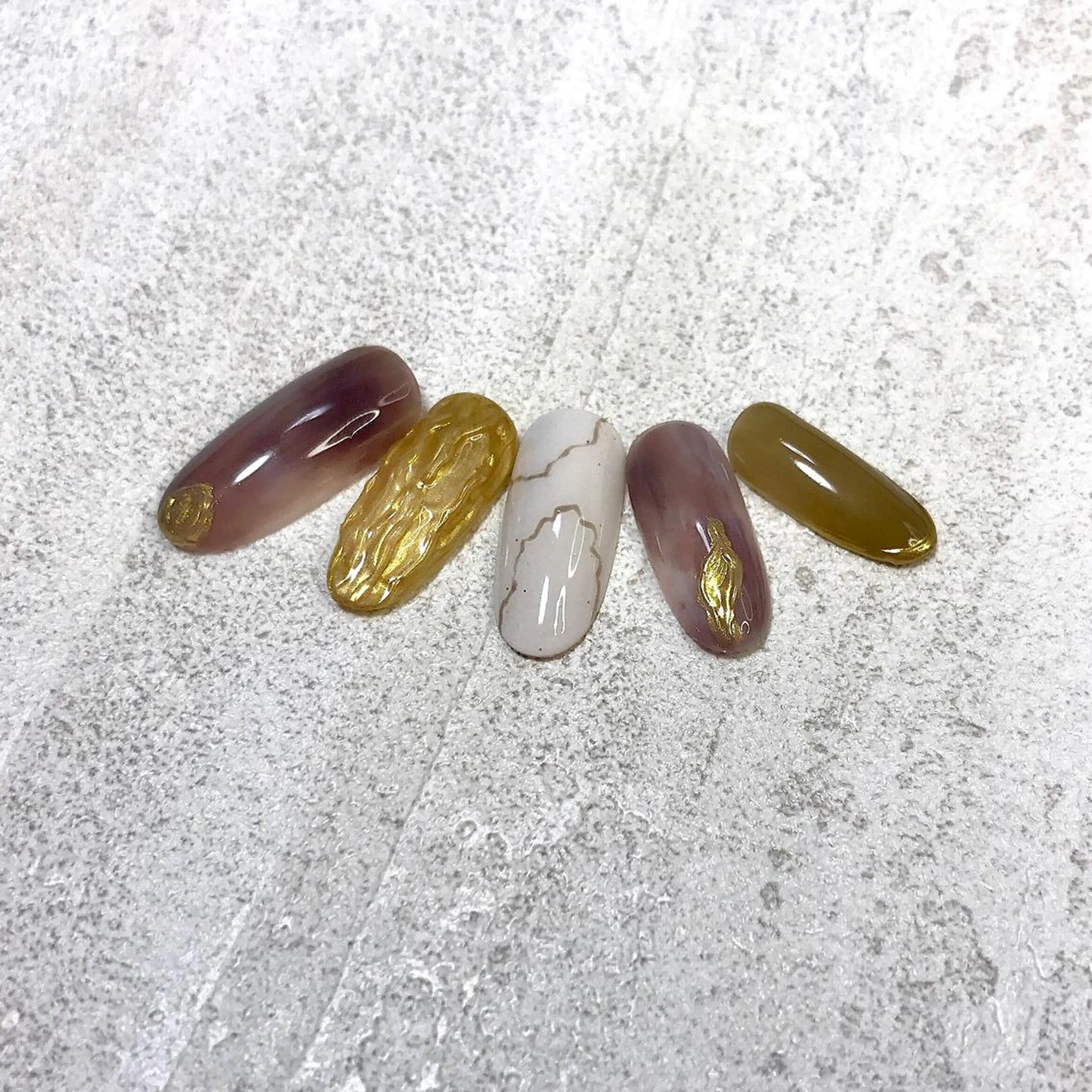 ネイル アートネイル ミラーネイル ニュアンスネイル ステラ marikominoのネイルデザイン