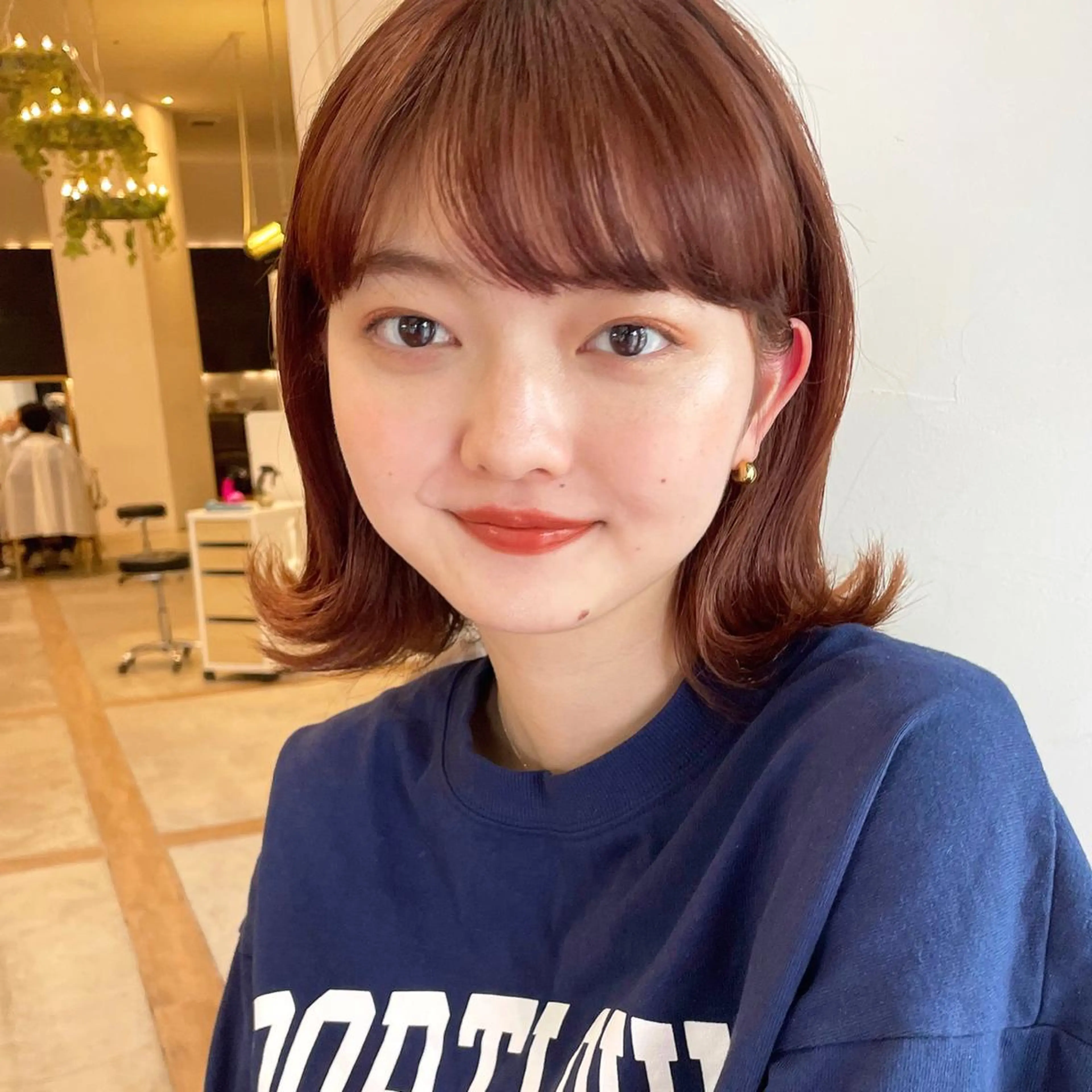 ミディアム カラー ヘアアレンジ OAK 学芸大学所属・秋葉萌　透明感カラー /レイヤー/ボブ♡のヘアスタイル