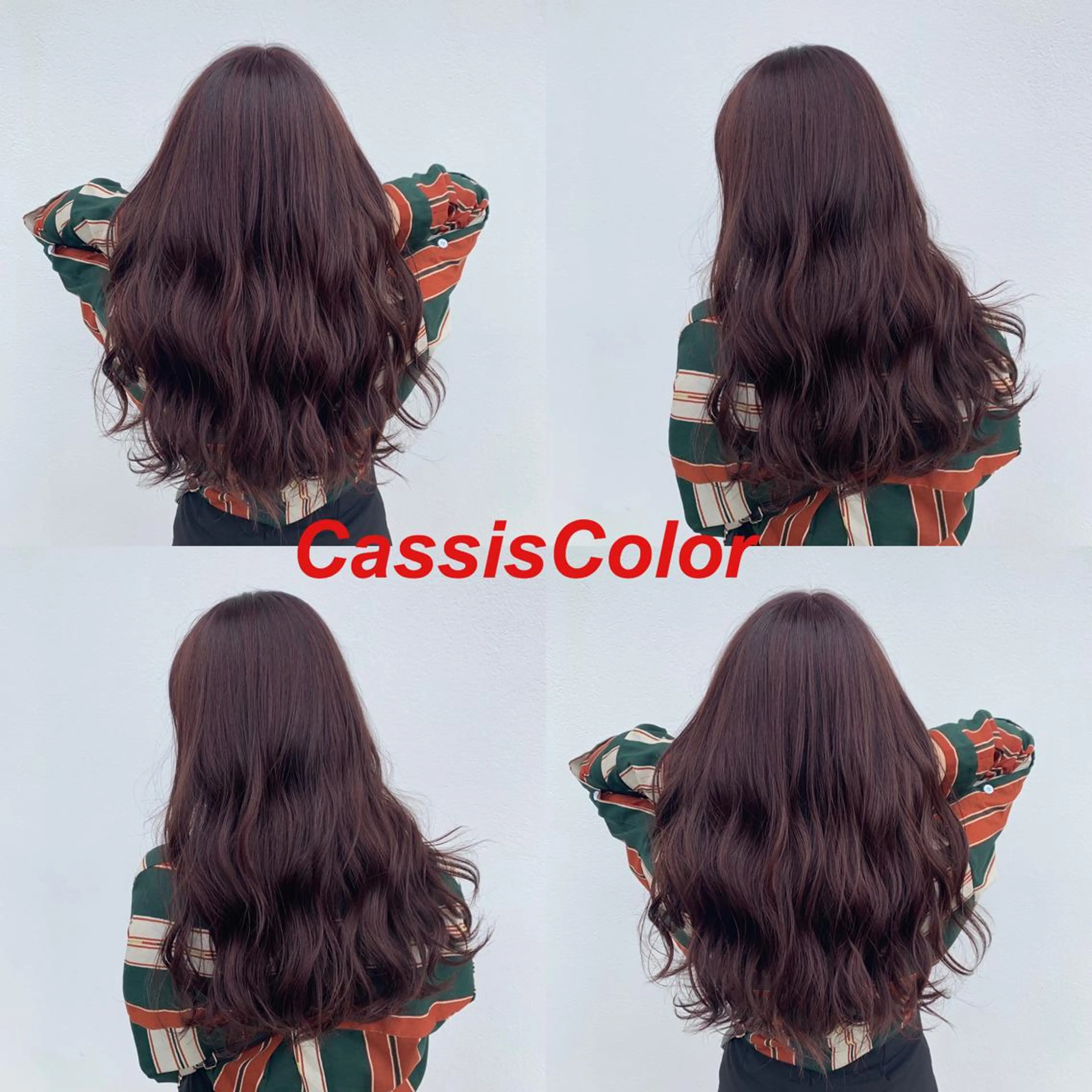 カラー カシス レッドカラー ヘアカラー トリートメント 水戸/ブリーチカラー ♠️♠️會澤遼真のヘアスタイル