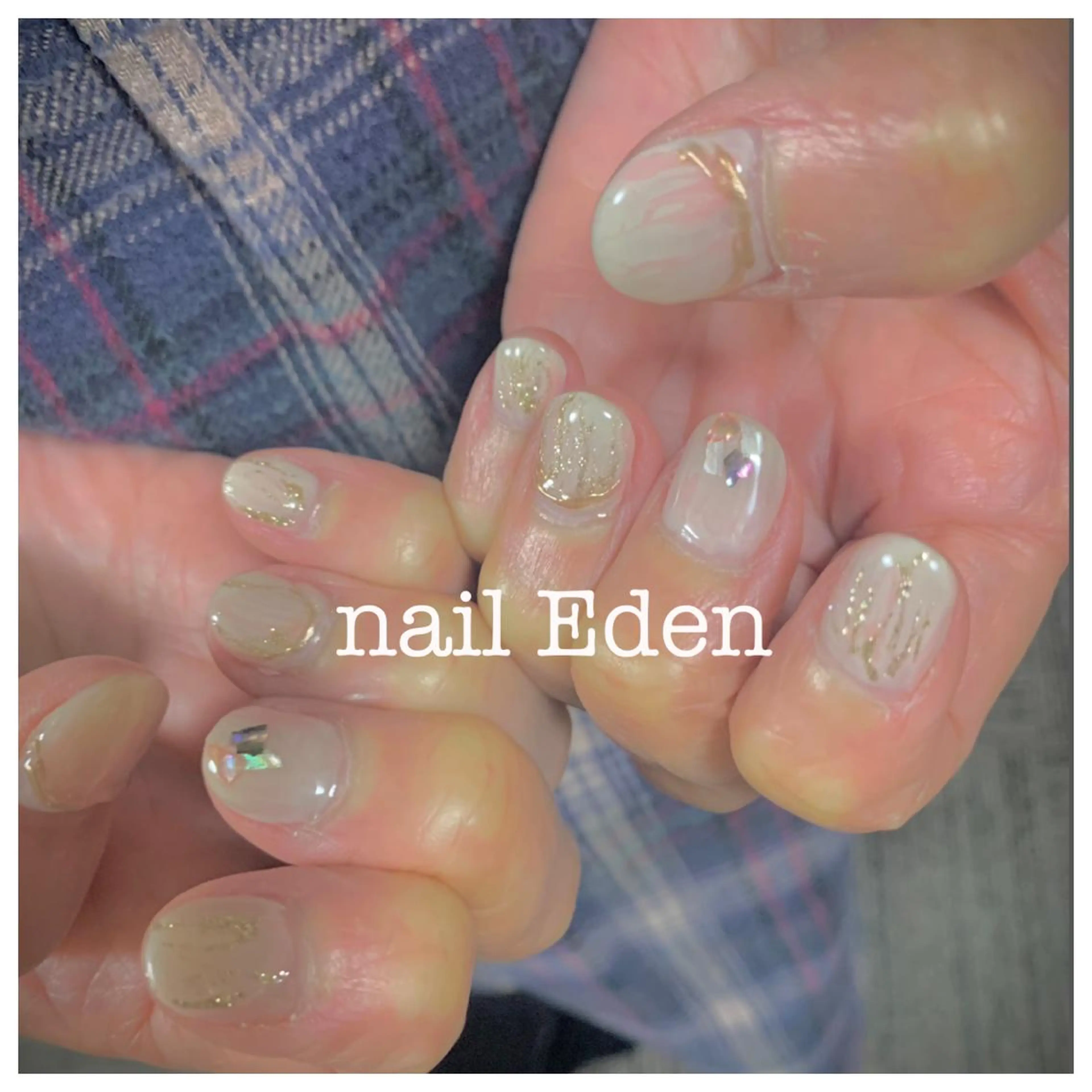 ネイル 持ち込み ハンドネイル ハンドケア Eden　private nail saron所属・Eden ♾️のネイルデザイン