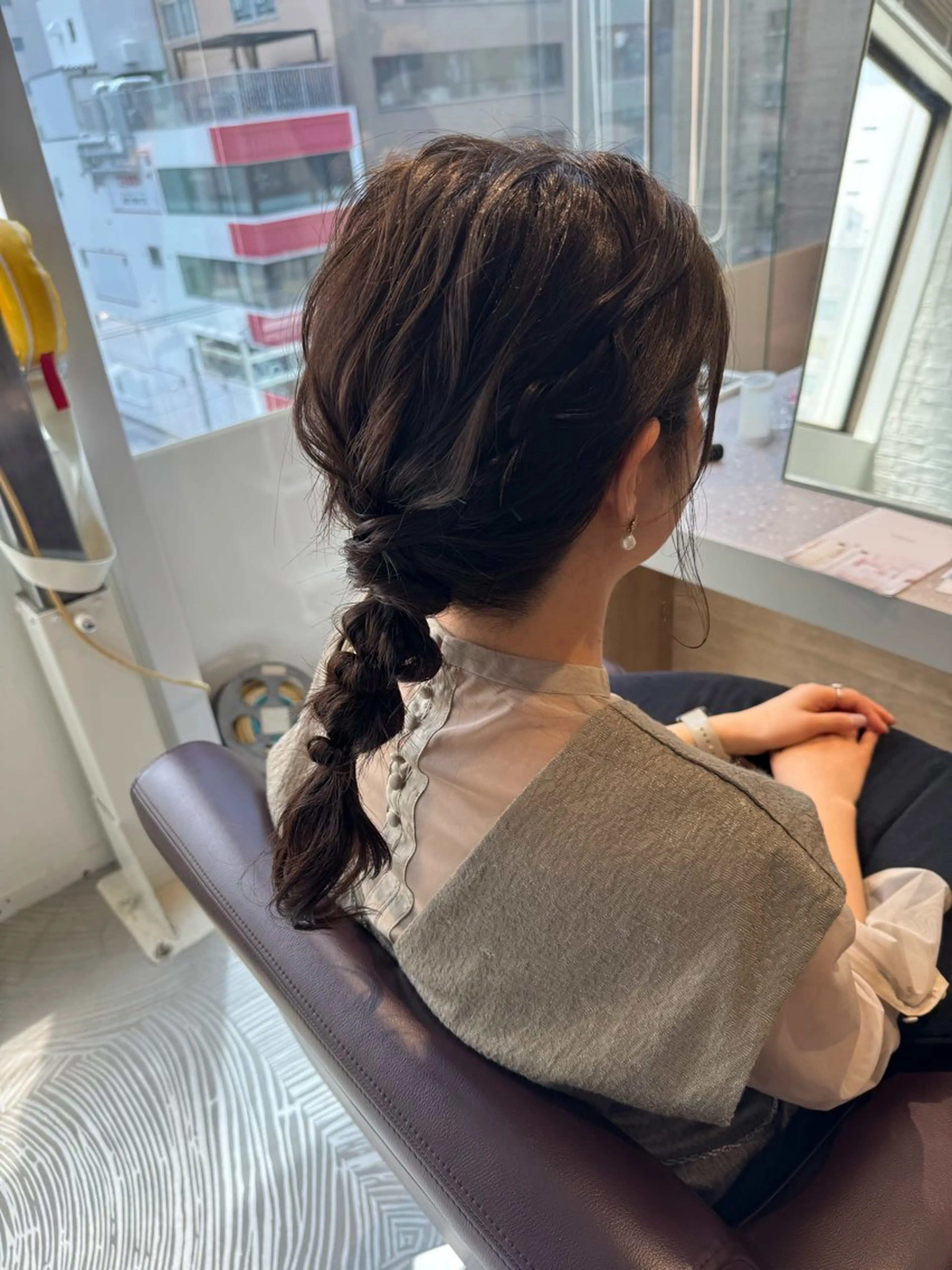 ミディアム ヘアアレンジ 結婚式・ブライダル 平川 沙季のヘアスタイル