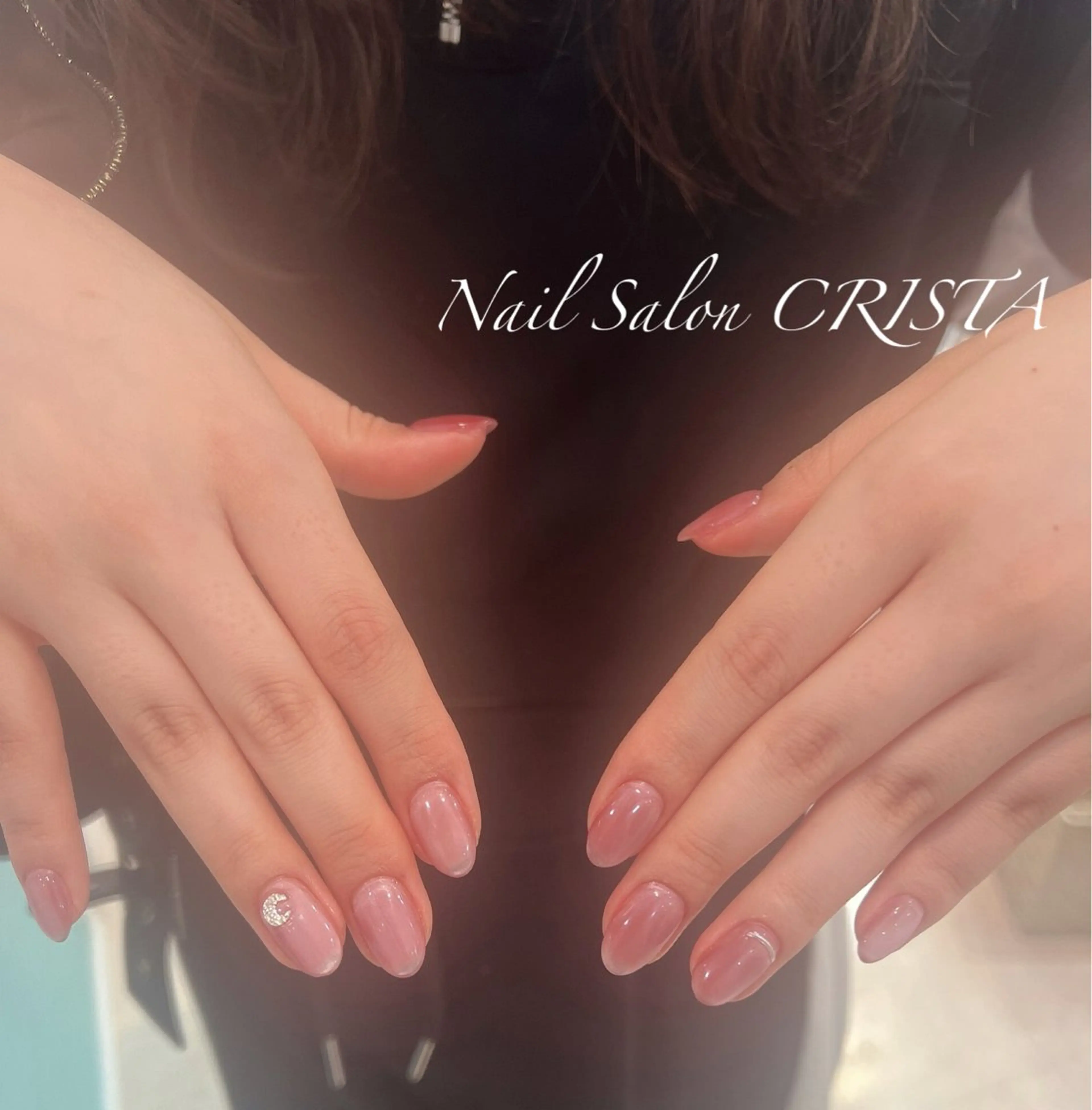ネイル ジェルネイル マグネットネイル パラジェル ピンク シルバー ハンドネイル Nail Salon CRISTA所属・CRISTA chikakoのネイルデザイン