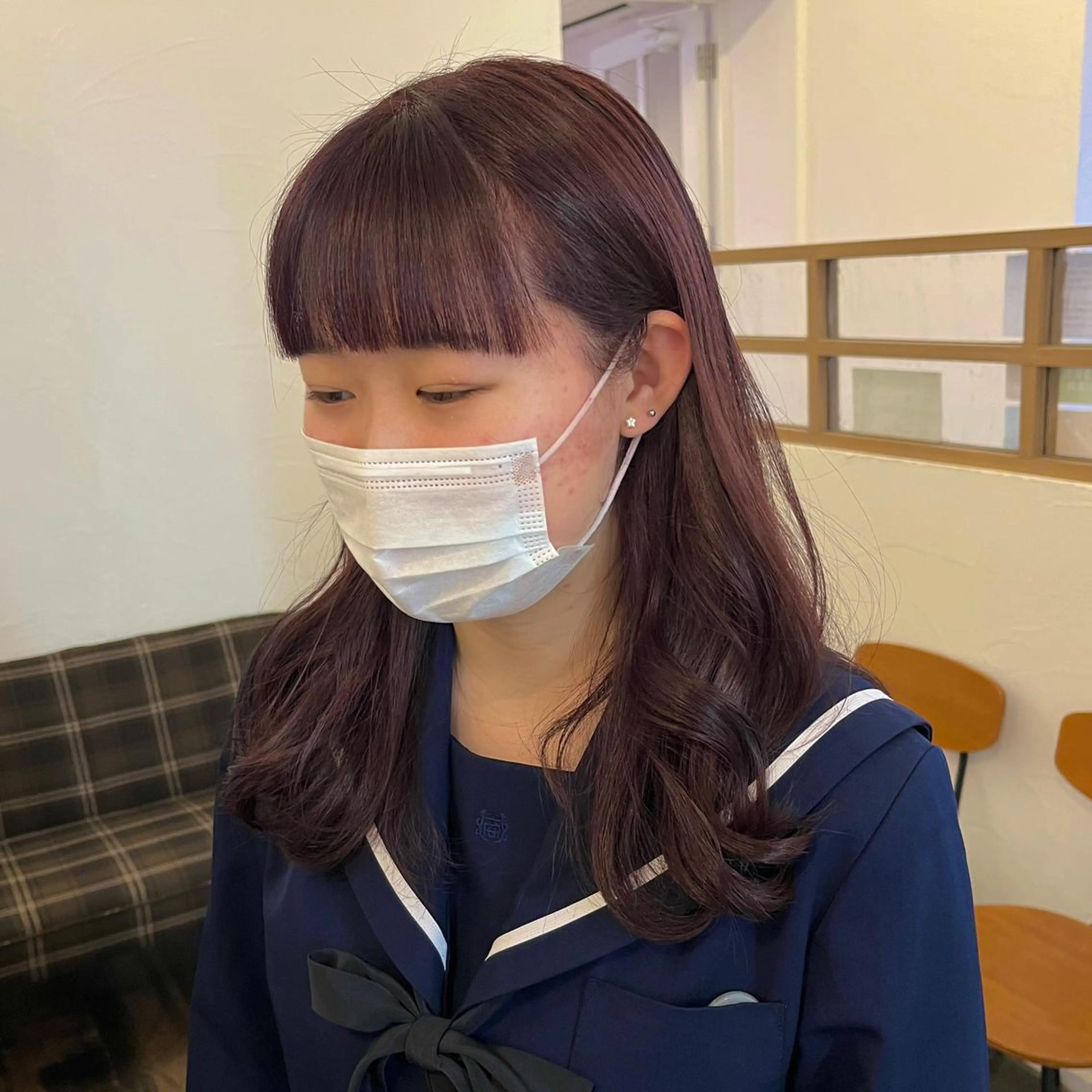 ロング カラー ブリーチ ラベンダーカラー ブリーチなしカラー ピンクカラー ピンクラベンダー 伊藤ゆかり/髪質改善 /透明感カラーのヘアスタイル