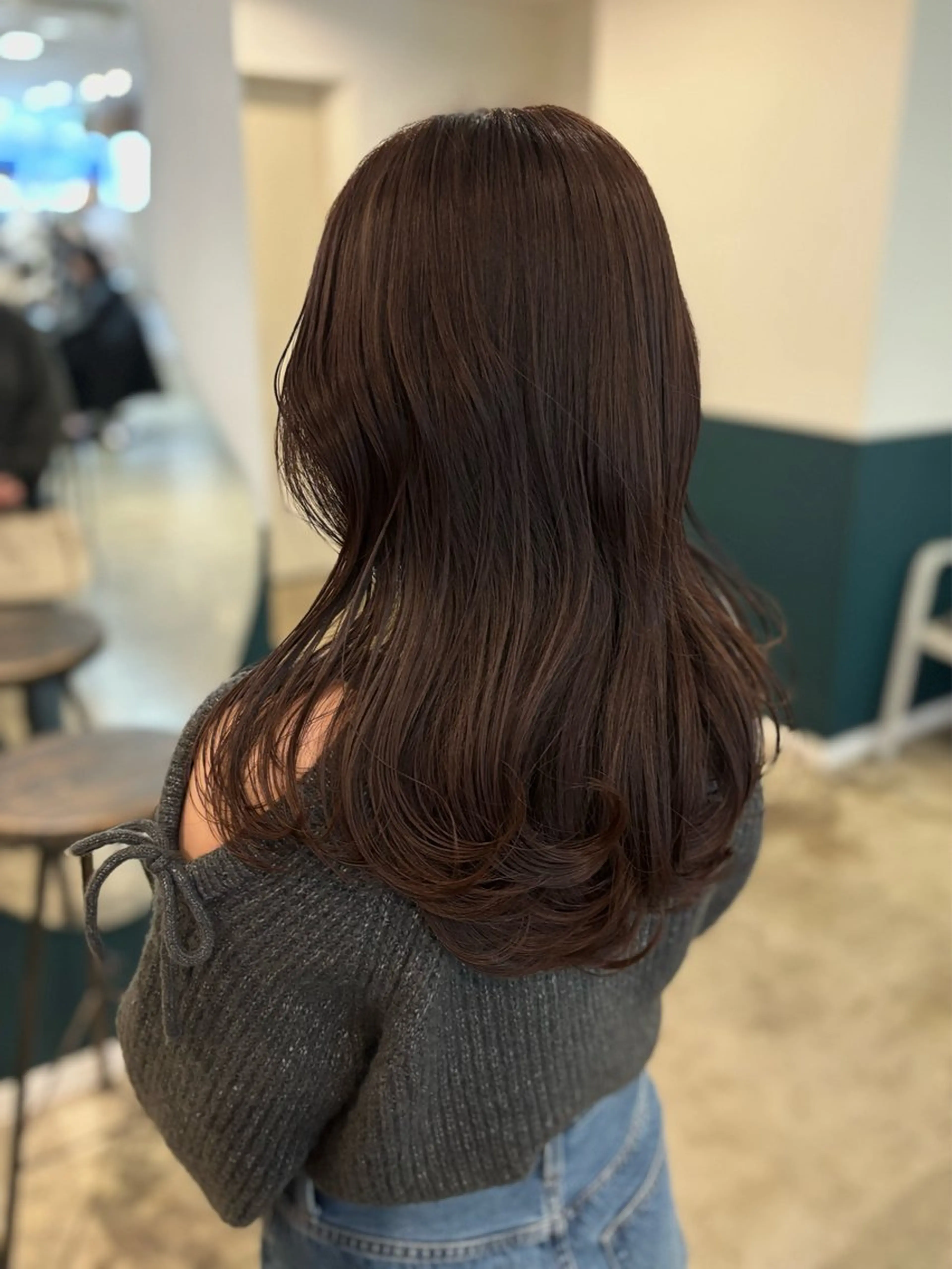 セミロング ヘアカラー トリートメント ☁️RIKA☁️ @ri2_____bのヘアスタイル