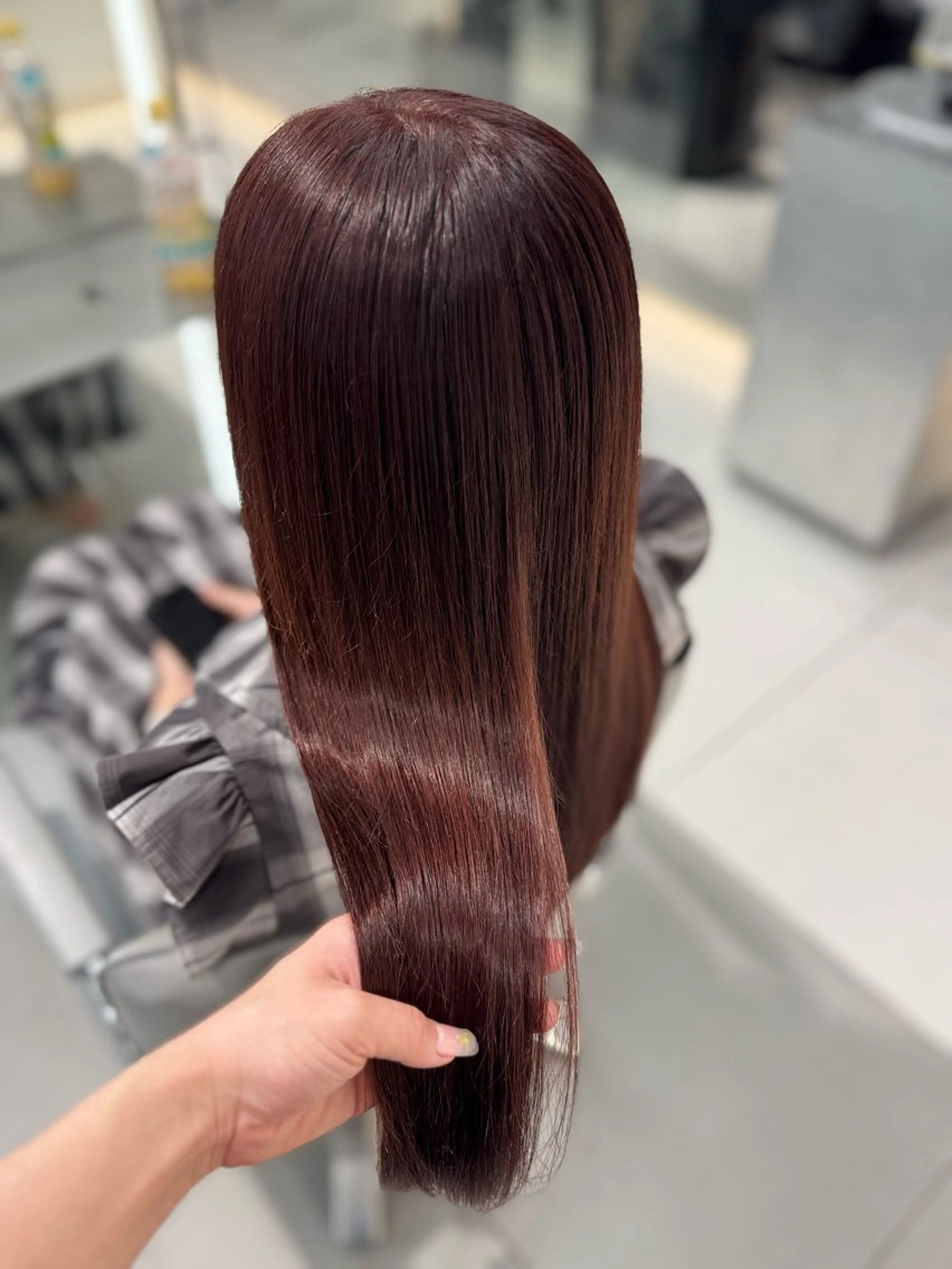 ロング カラー シールエクステ アッシュ バレイヤージュ ベージュカラー 黒髪 カット ヘアカラー トリートメント ar+ ❤︎ maiのヘアスタイル