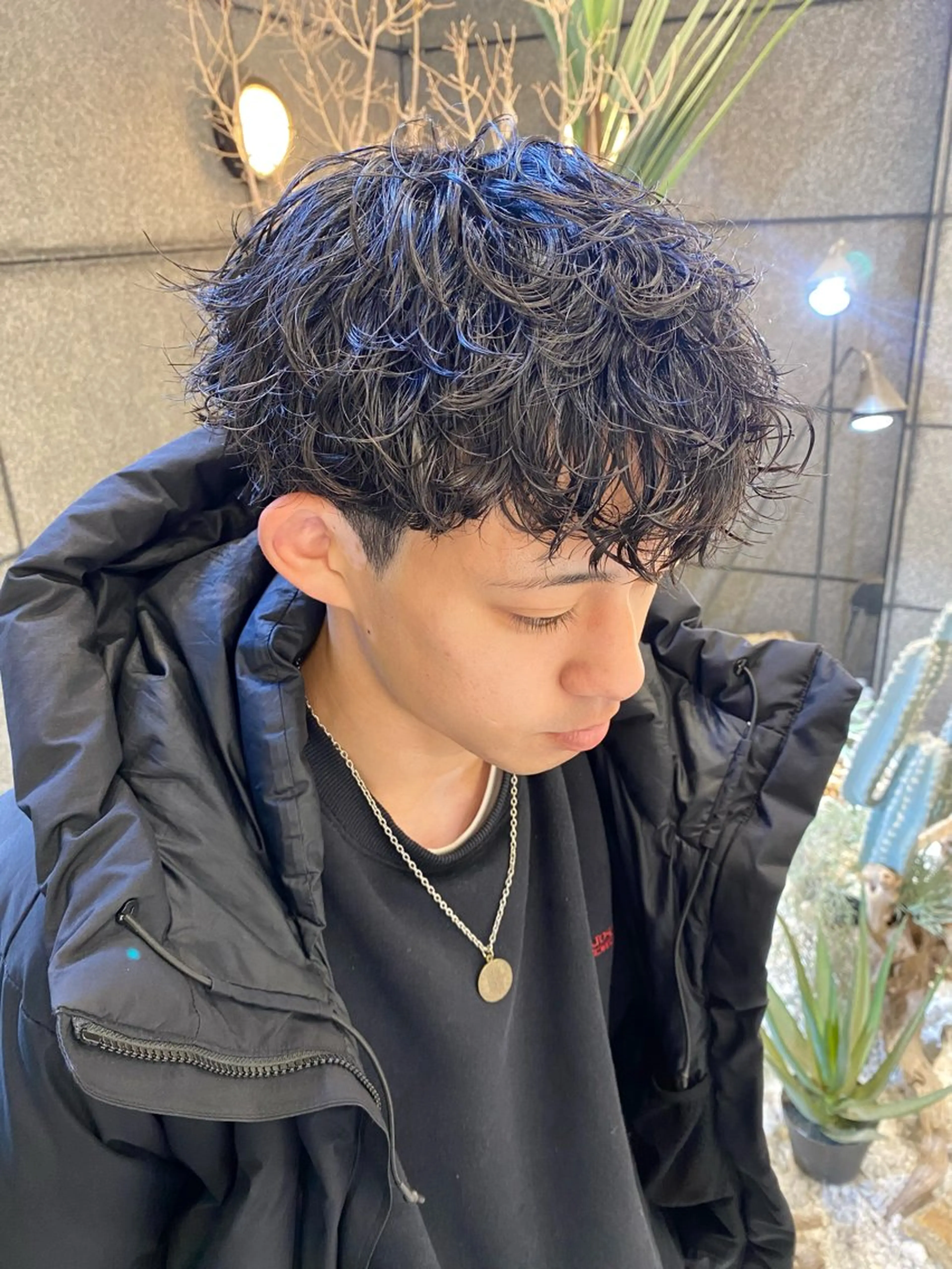 ショート パーマ メンズ カット パーマ 酸スト/フェザー パーマ/三谷海斗のヘアスタイル