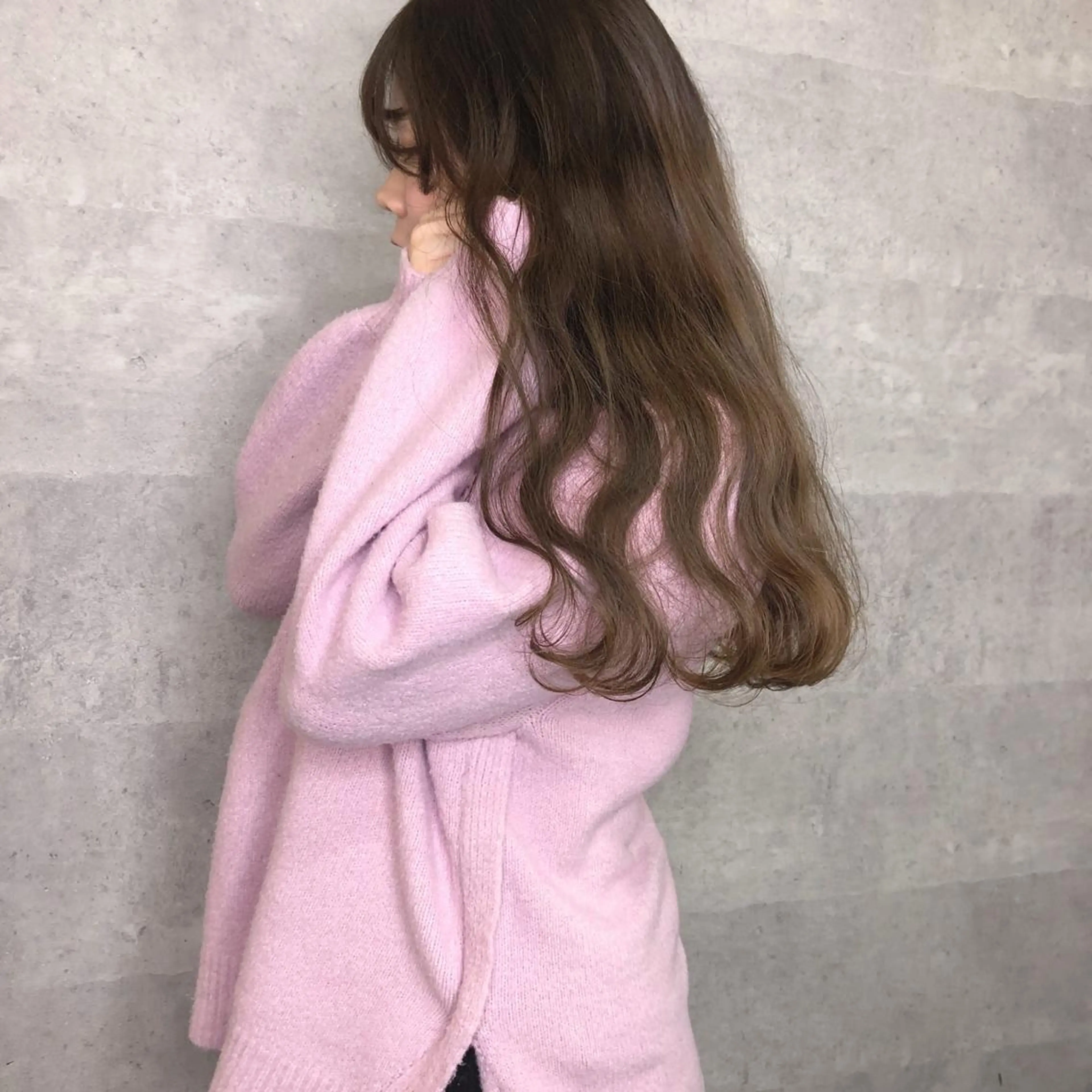 ミディアム カラー 髪質改善 中川　翔のヘアスタイル