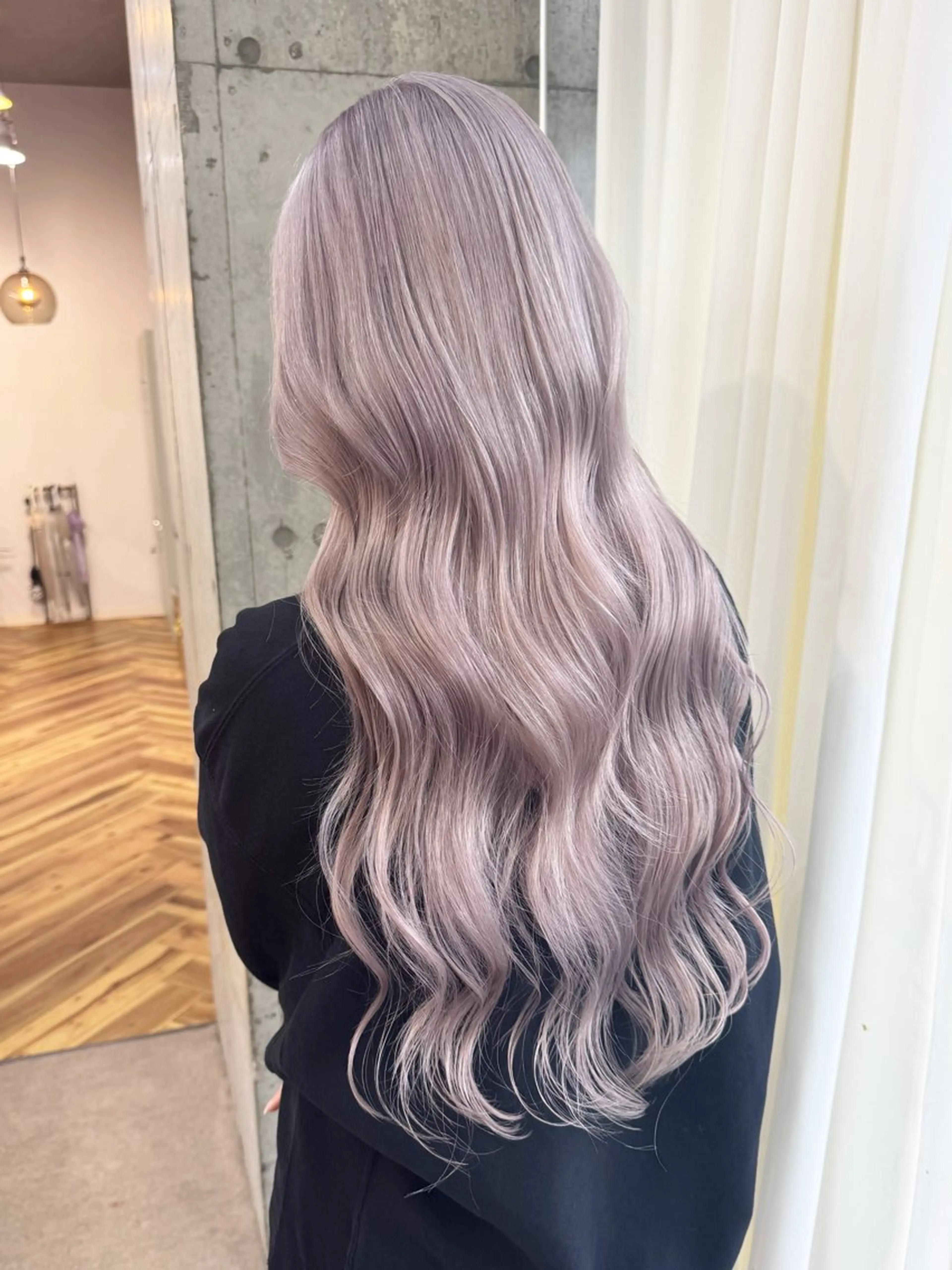 ロング カラー ベージュカラー ブリーチ ケアブリーチ ダブルカラー ハイライトカラー ヘアカラー lani 天神大名/ブリーチのヘアスタイル