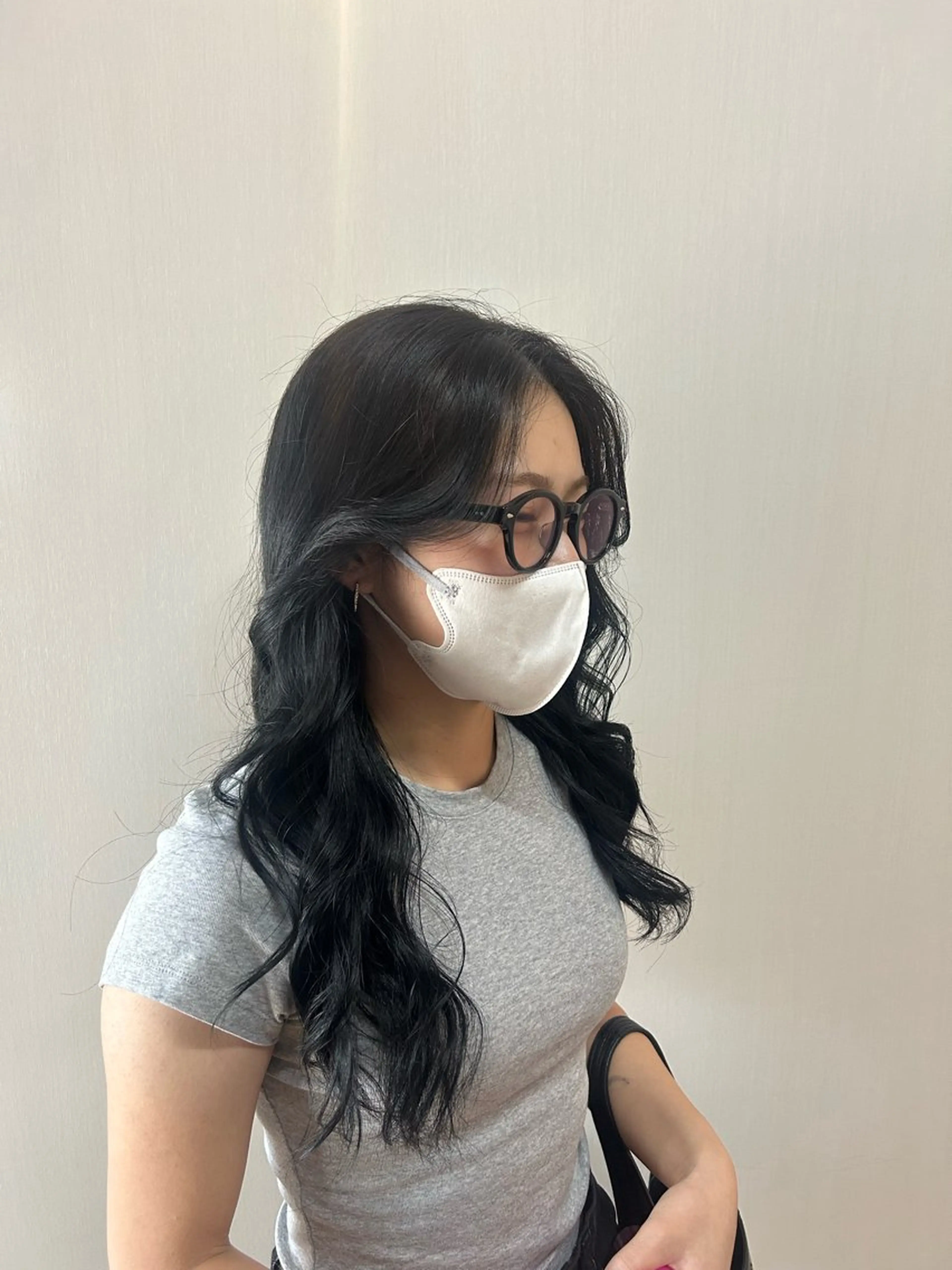 カラー 黒髪 ヘアカラー 🎀レディース特化 🎀のどかのヘアスタイル