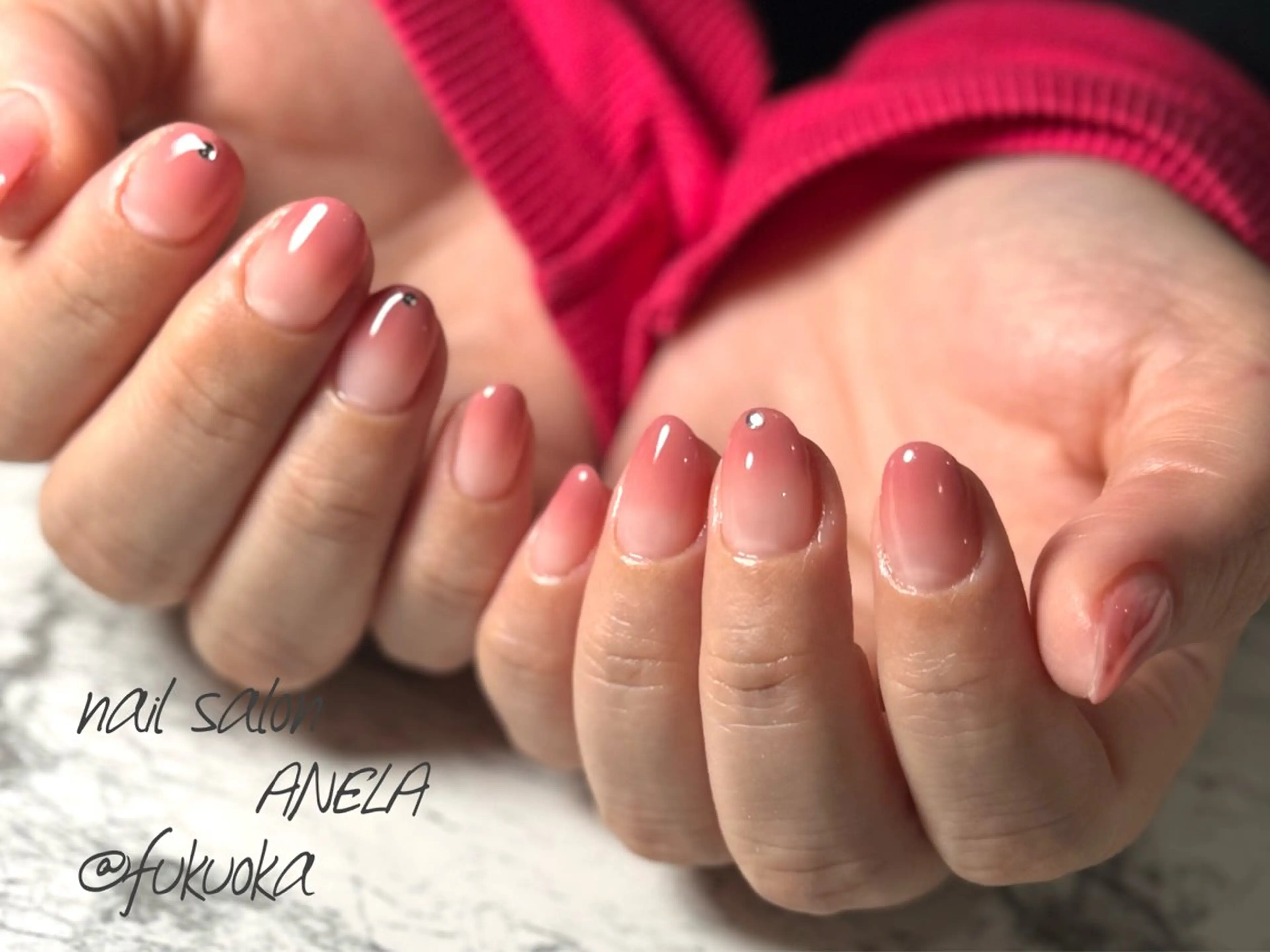 ネイル ピンク ハンドネイル nail salon ANELA所属・nail salon ANELA mayaのネイルデザイン