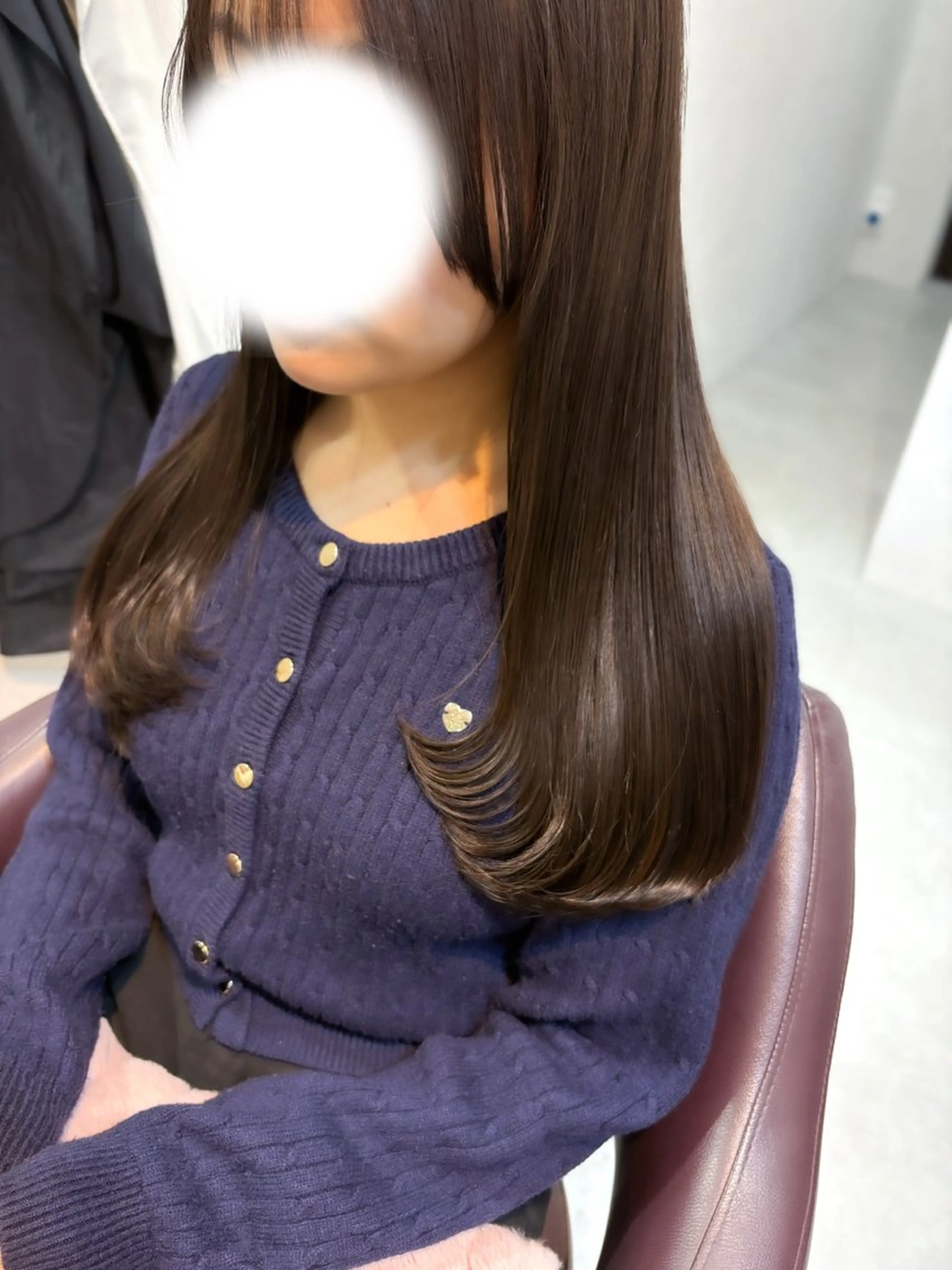 ふわっと感up！/顔周りレイヤー×ツヤ感カラー×髪質改善トリートメント✨️の写真