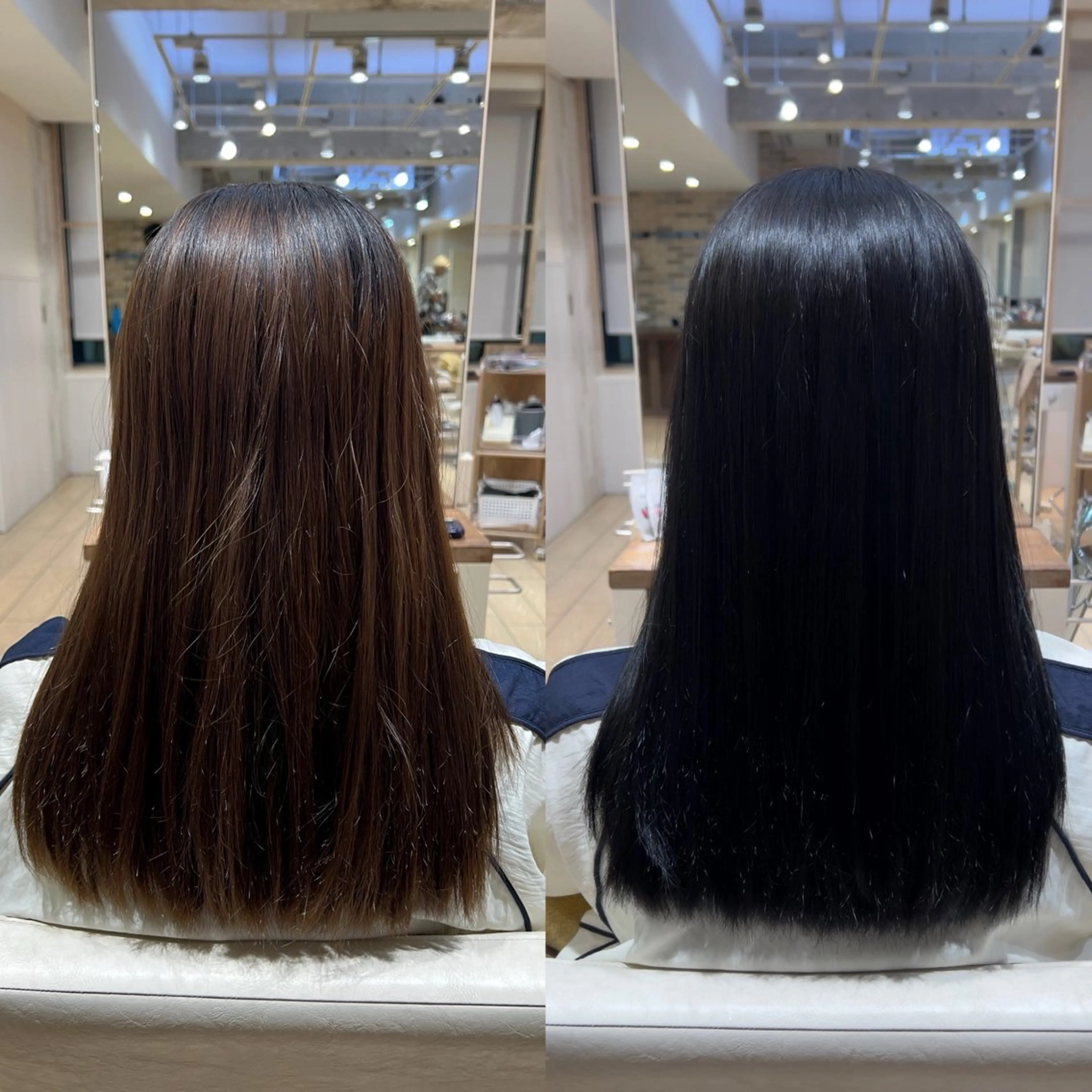 セミロング カラー ヘアカラー トリートメント ヘッドスパ miku/表参道/ 艶々カラーのヘアスタイル