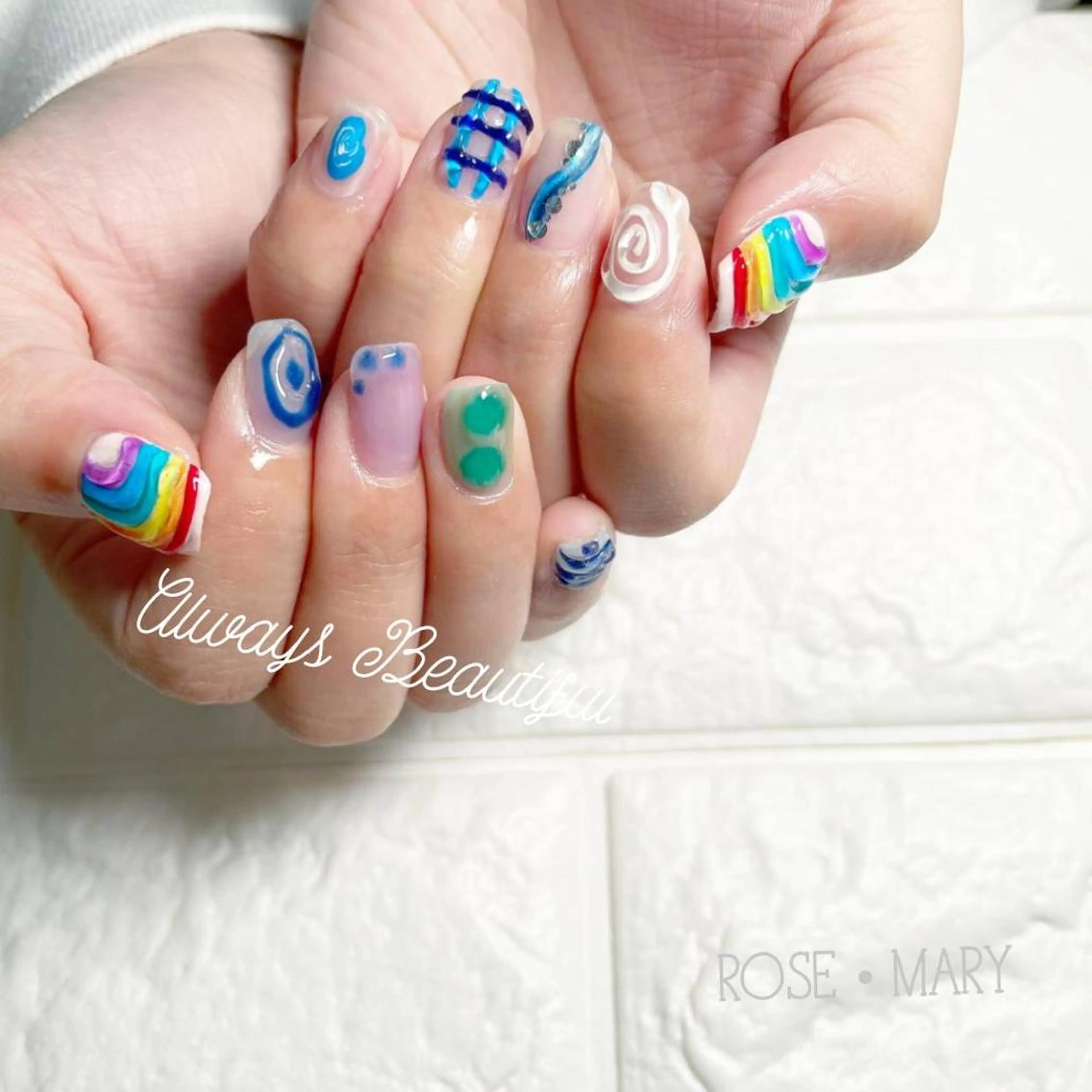 ネイル ハンドネイル ROSE・ MARY 鈴木のネイルデザイン