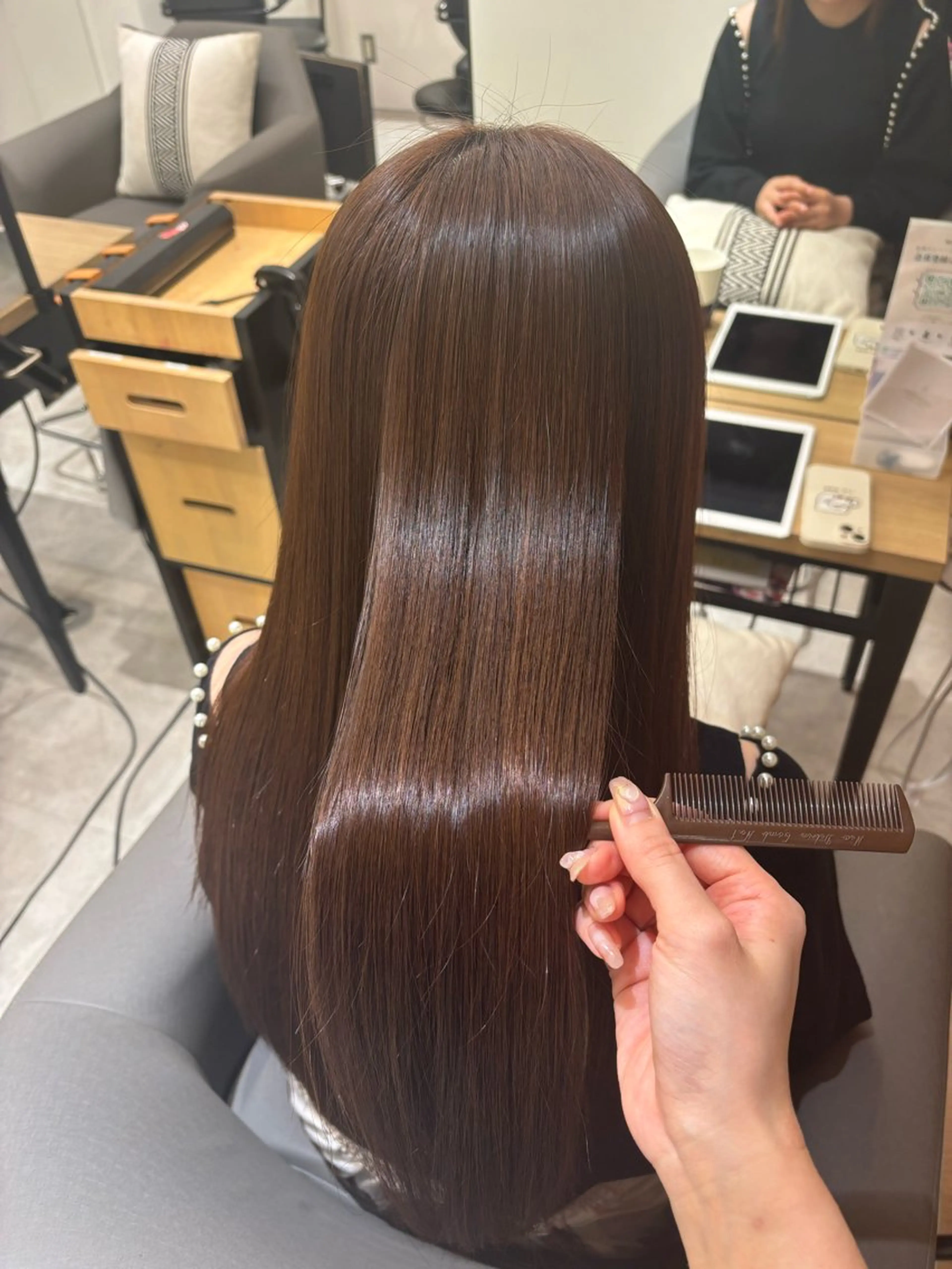 ロング カット 縮毛矯正 ミズノ アイ 🪅のヘアスタイル