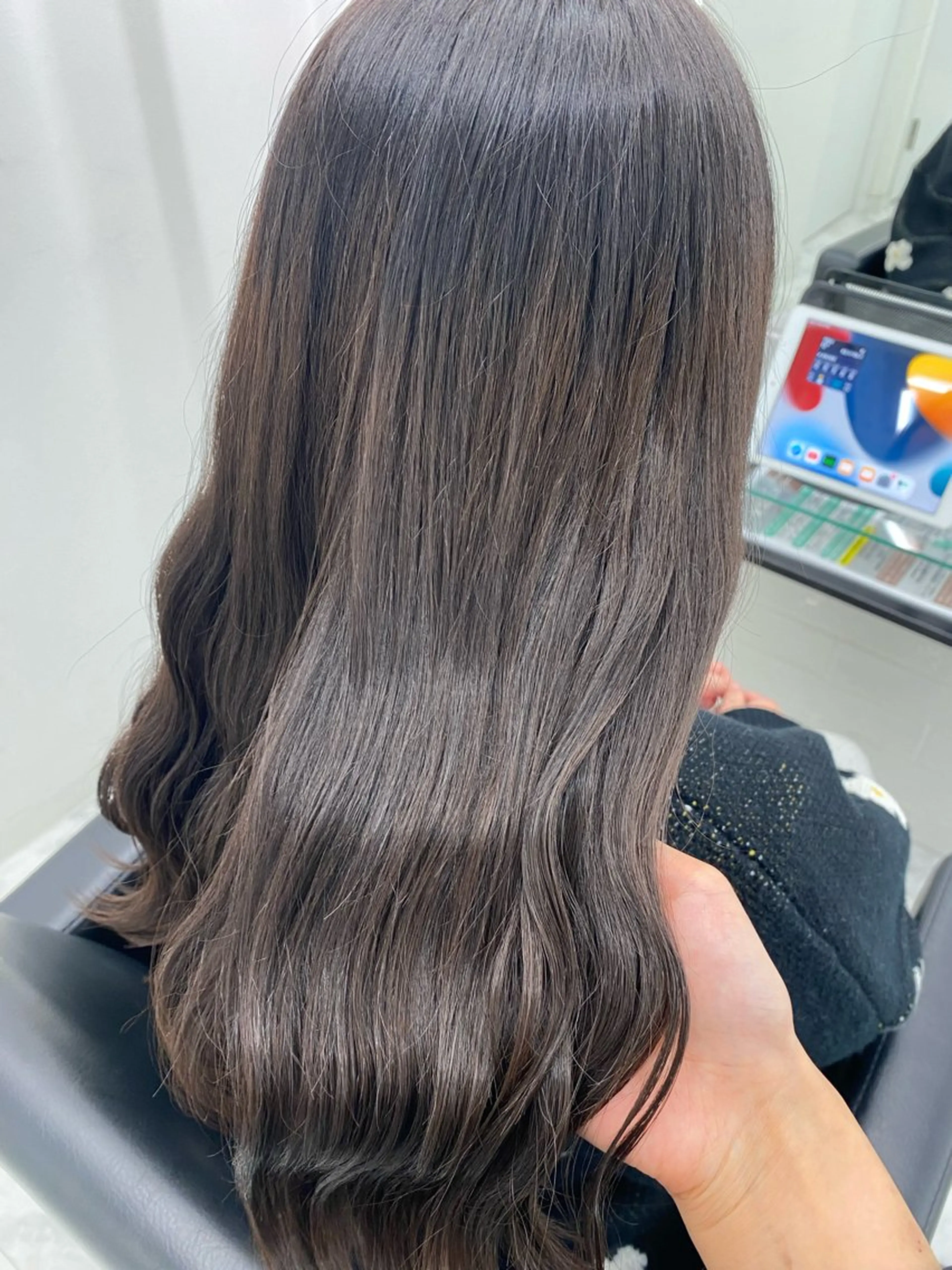 セミロング カット ヘアカラー トリートメント 髪質改善サロン🫧 セキチサトのヘアスタイル