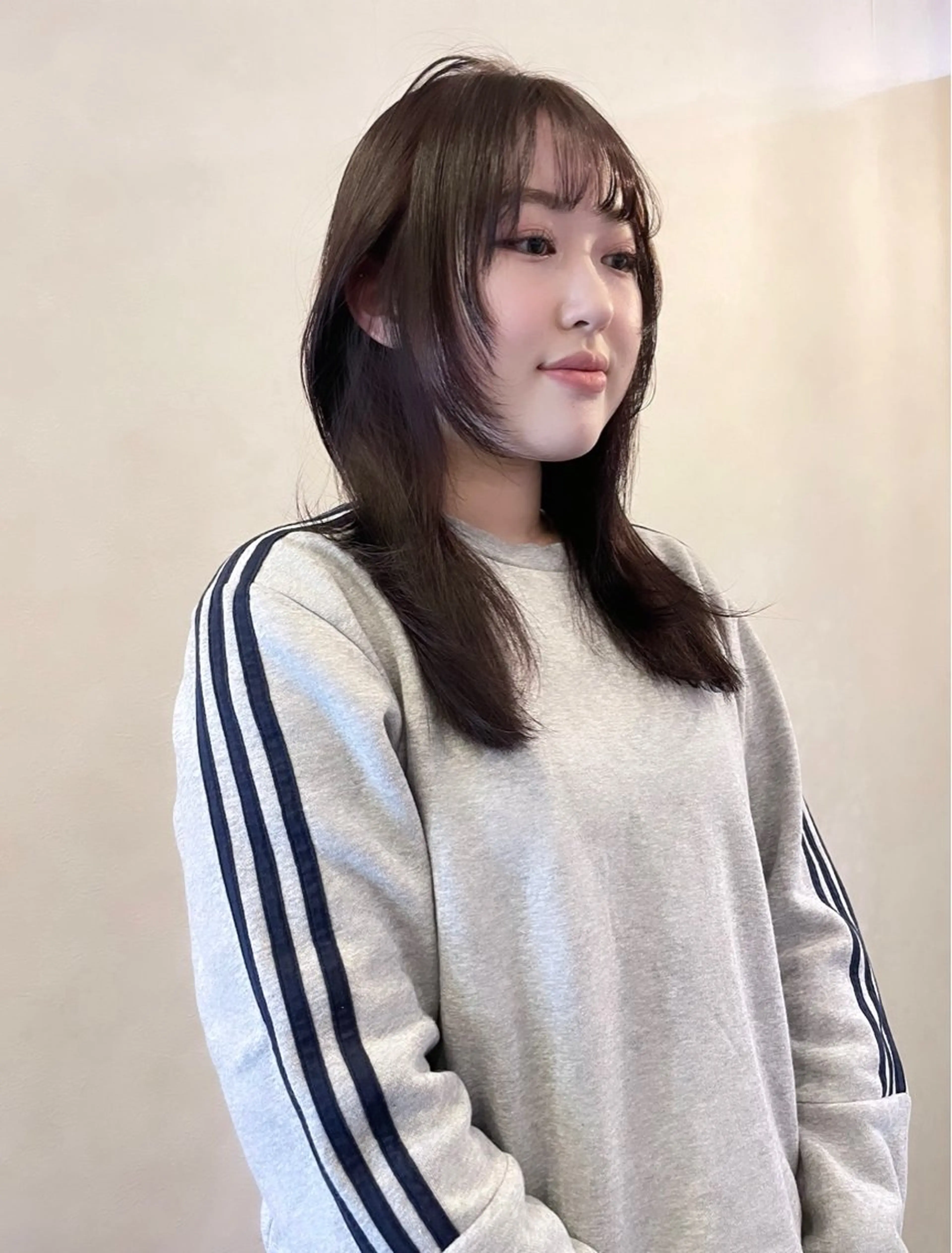 セミロング カラー ラベンダーカラー カット Peg.hair所属・柔らかhair🤍 Rinaのヘアスタイル