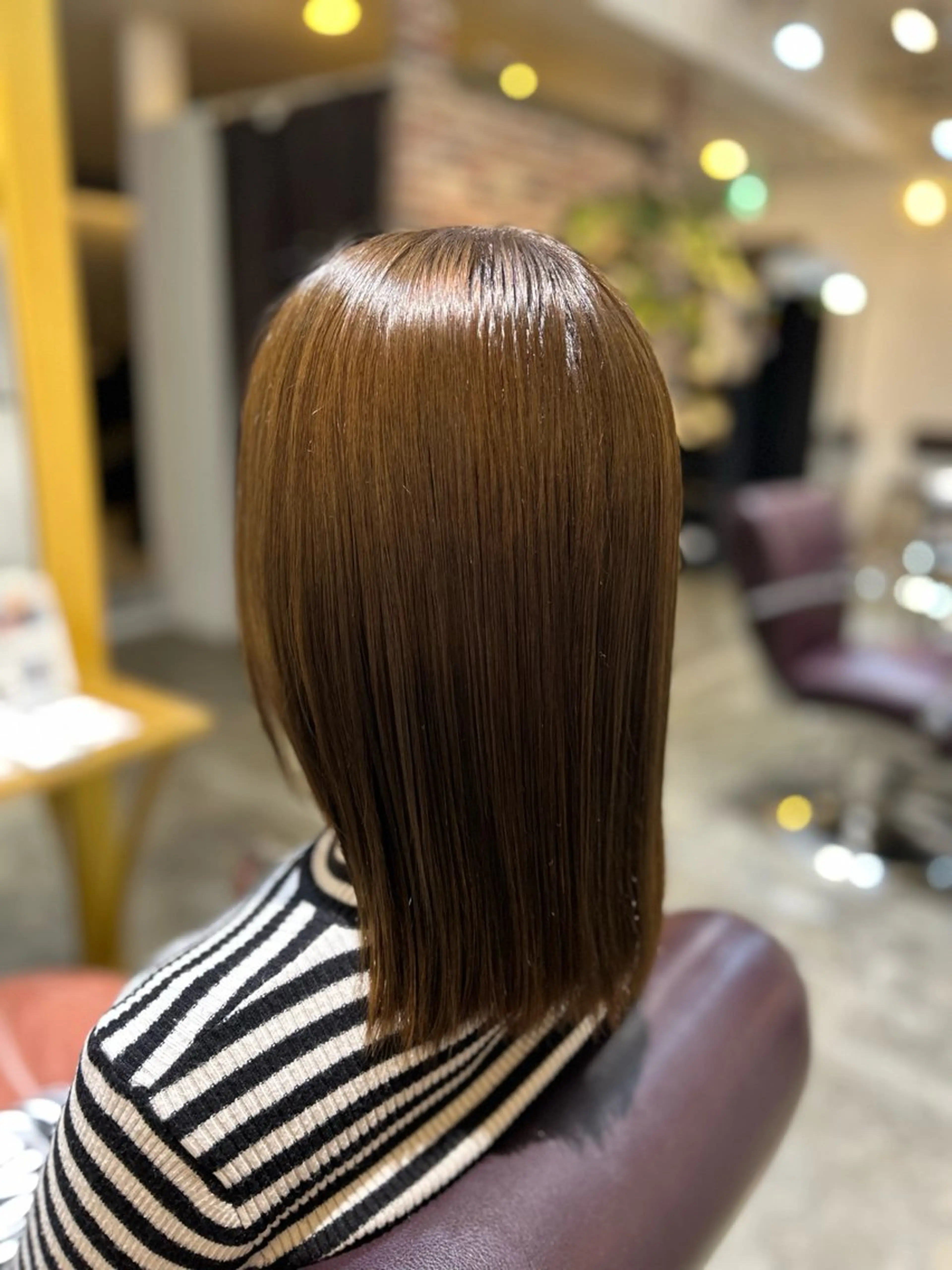 ミディアム ヘアカラー トリートメント 縮毛矯正／レイヤー／ 🌼mizukiのヘアスタイル