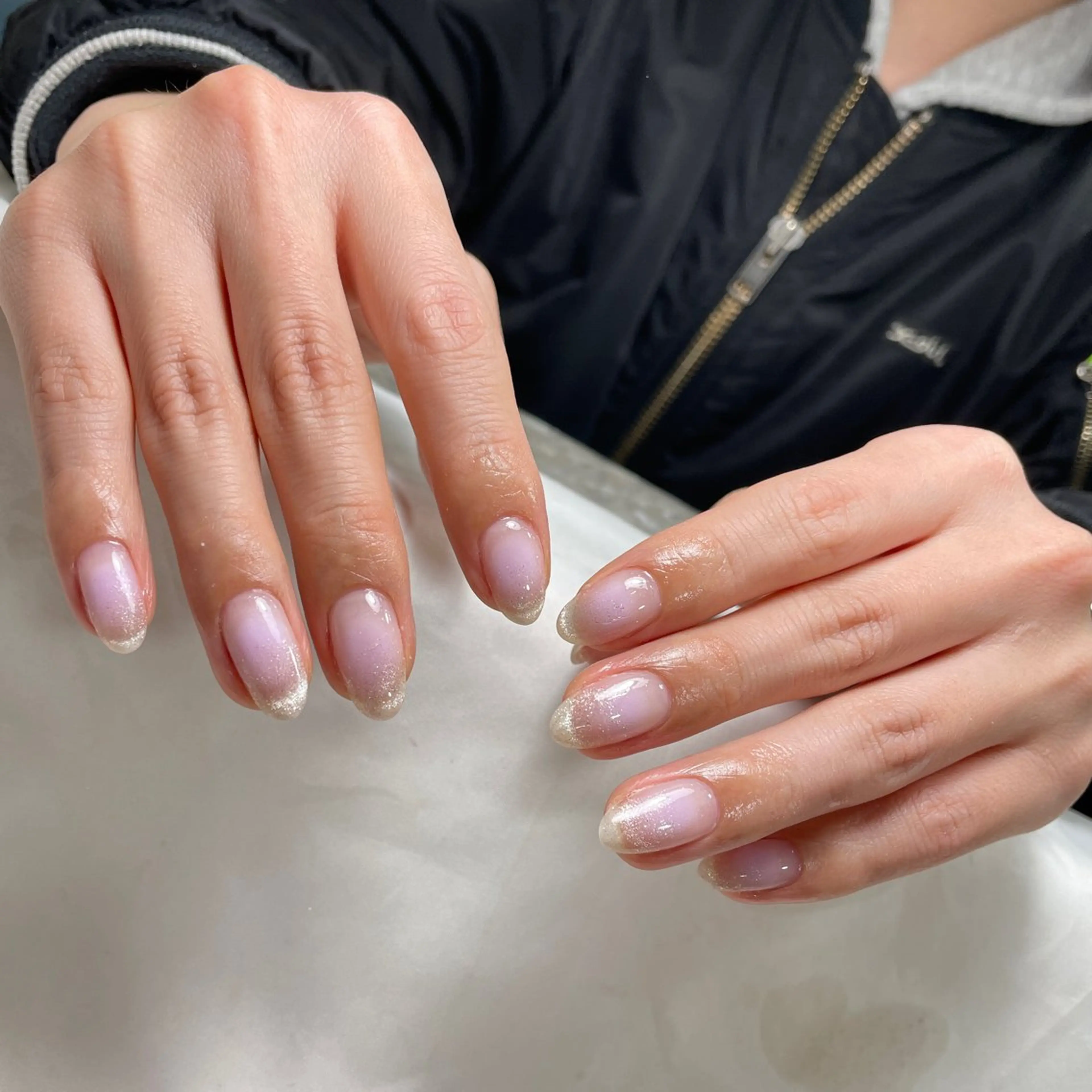 ネイル アートネイル フレンチネイル ジェルネイル グラデーション 韓国ネイル ハンドネイル 久保田 マリコのネイルデザイン