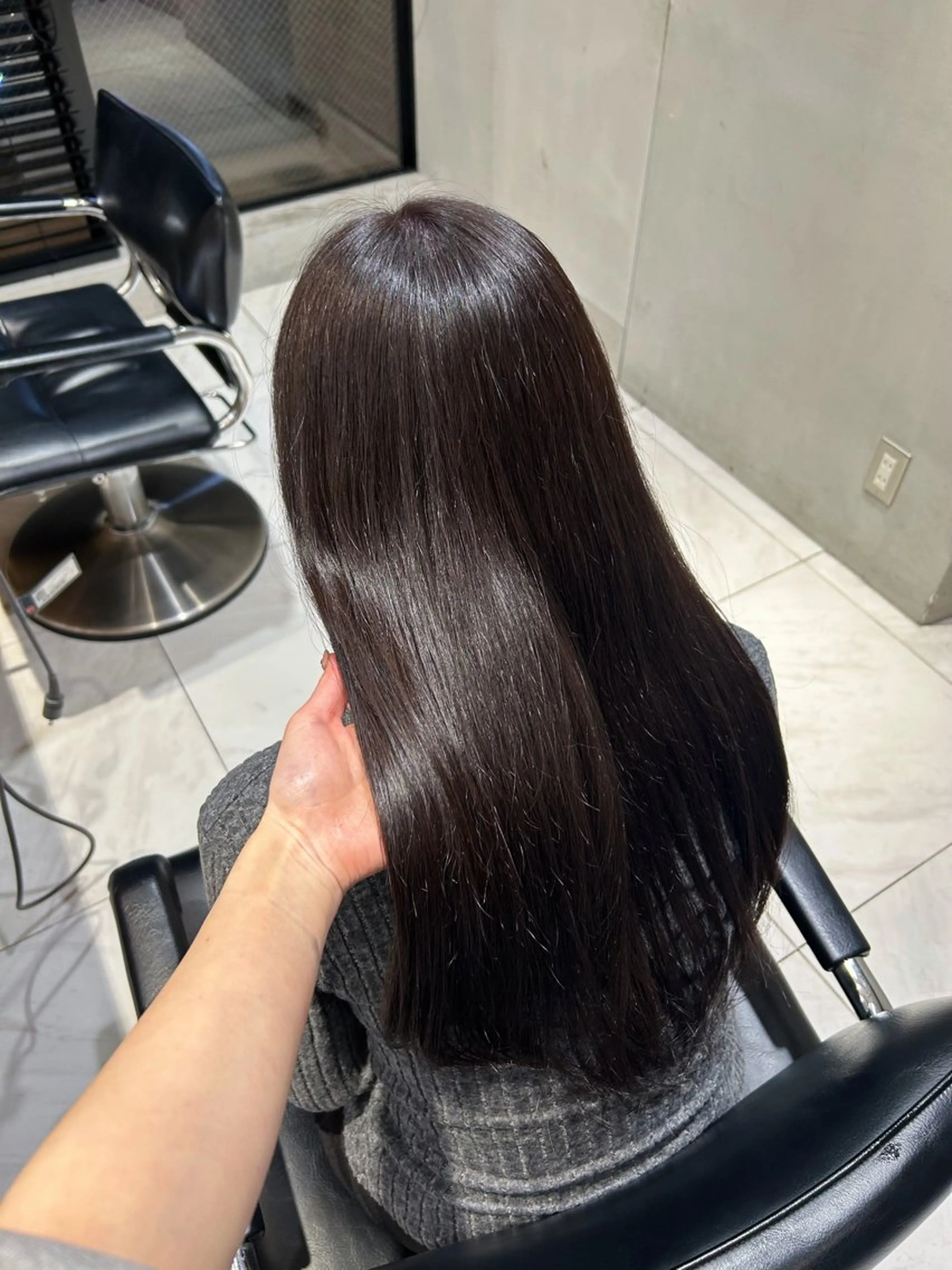 セミロング ヘアカラー トリートメント 艶カラー /kokona🤍のヘアスタイル