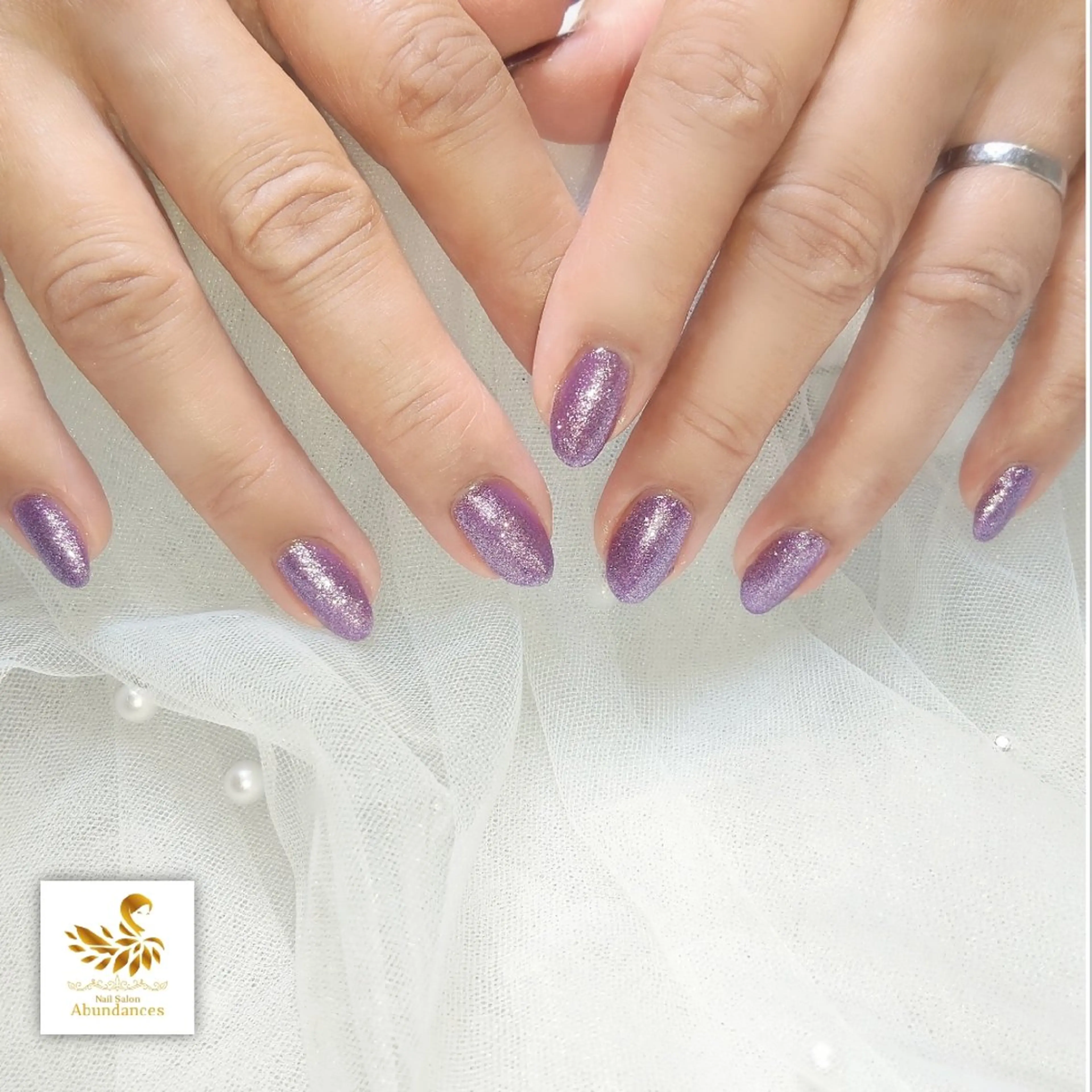 ネイル ハロウィン ラメ(グリッター) ワンカラーネイル ハンドネイル 完全予約制個室サロン Abundancesのネイルデザイン