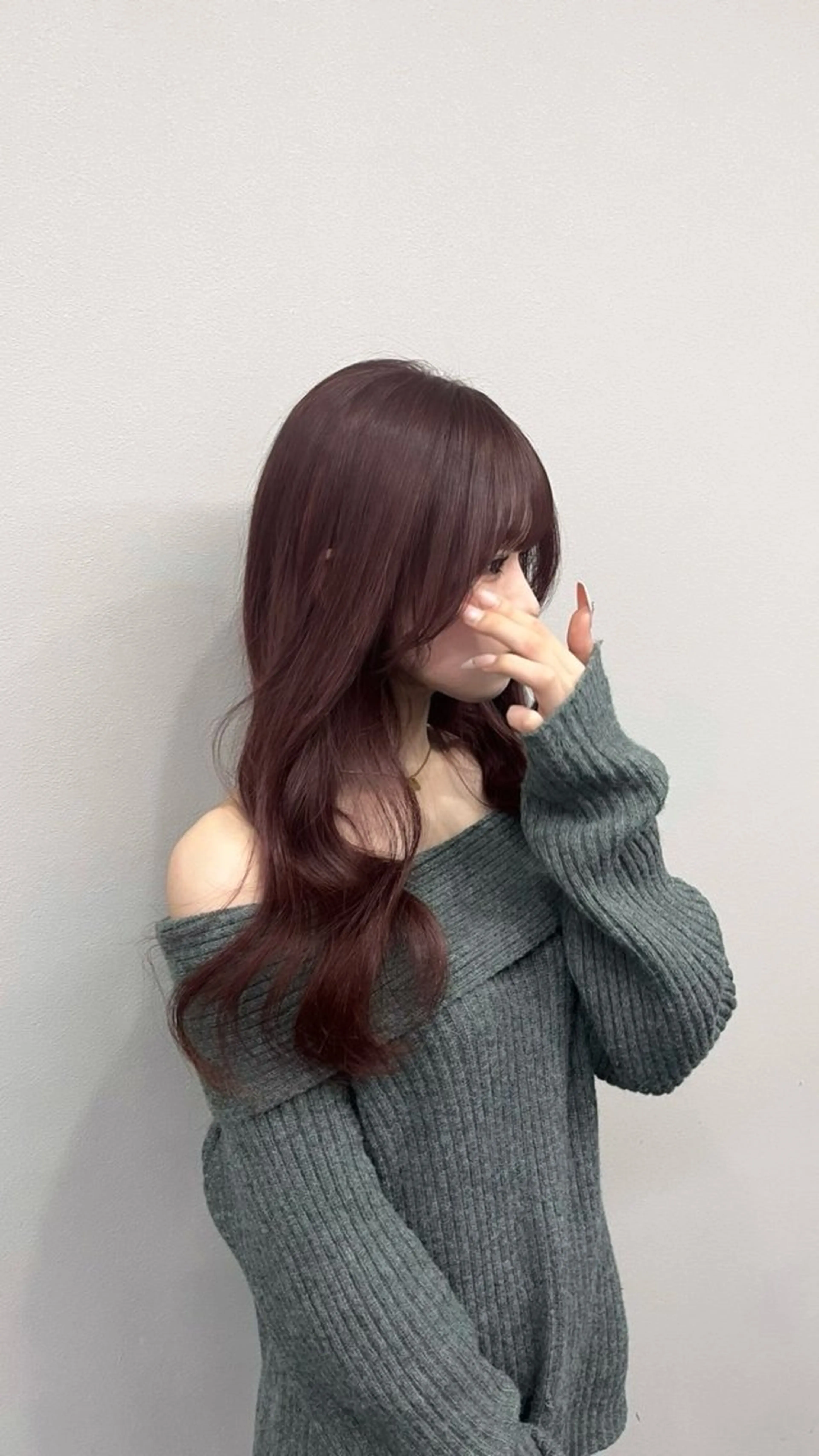 セミロング BALE所属・祥華(さちか)／透 明感カラー／髪質改善のヘアスタイル