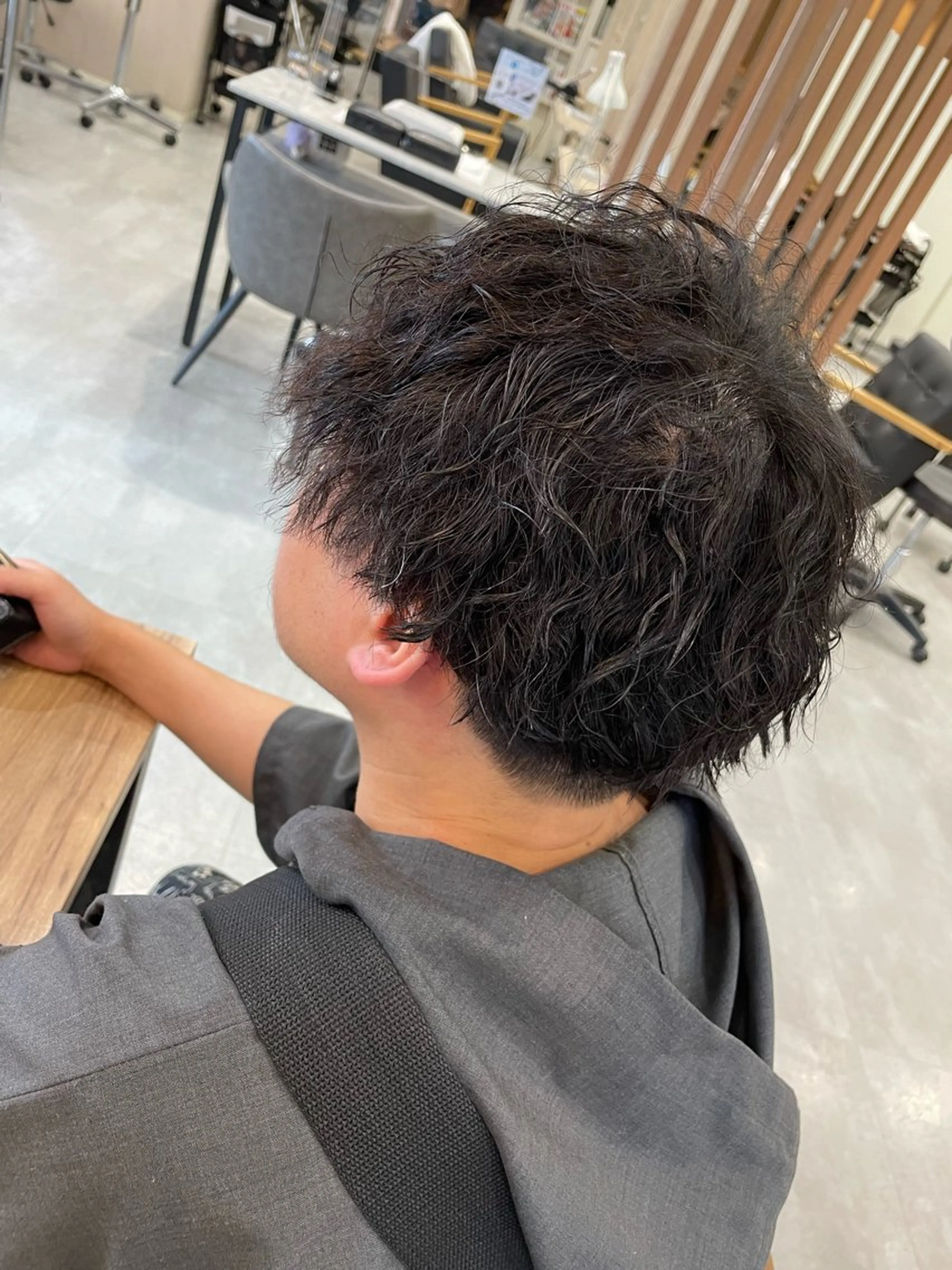 メンズ カット パーマ 永田 まどかのヘアスタイル