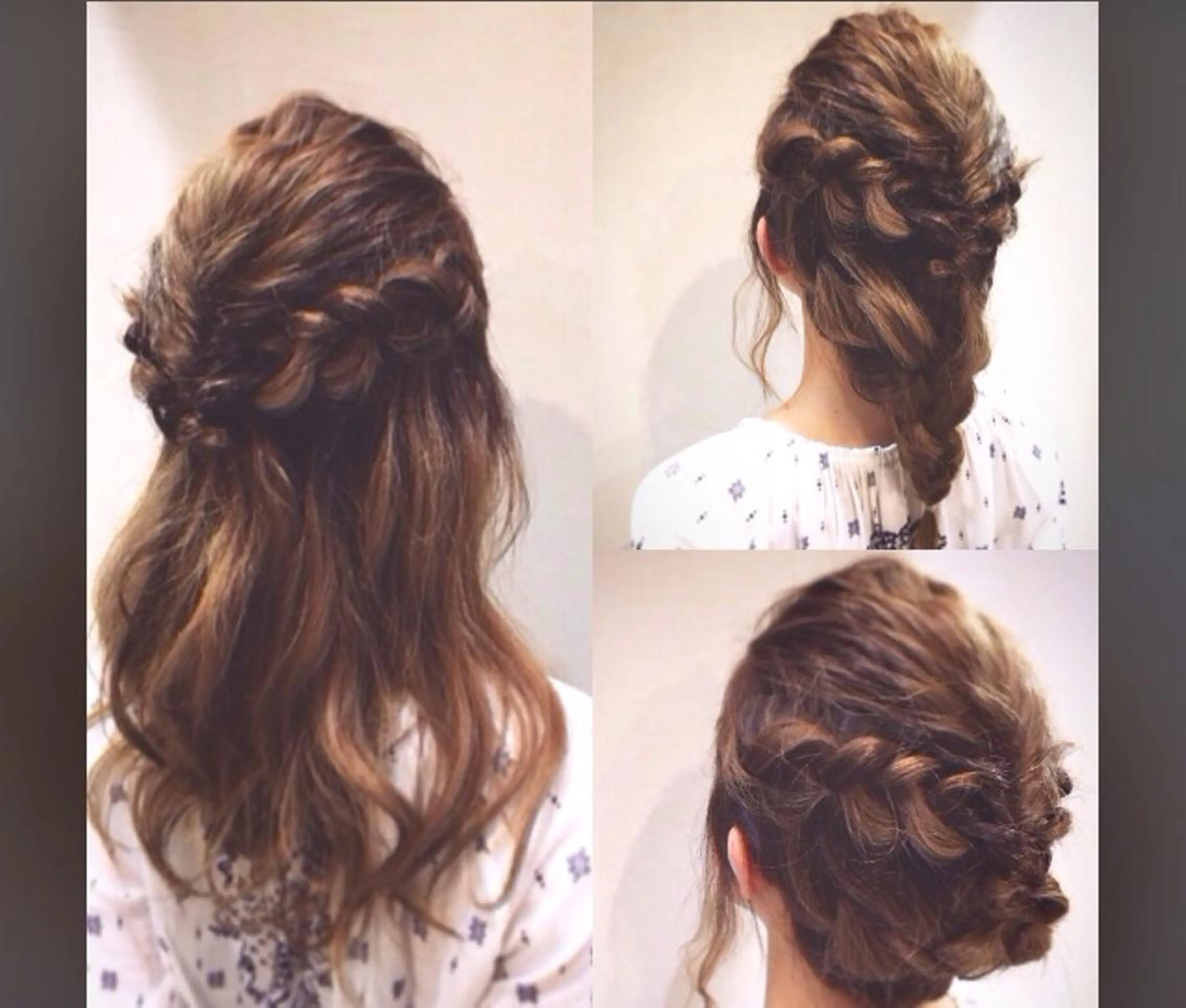 ミディアム セミロング ロング ヘアアレンジ にった みずきのヘアスタイル