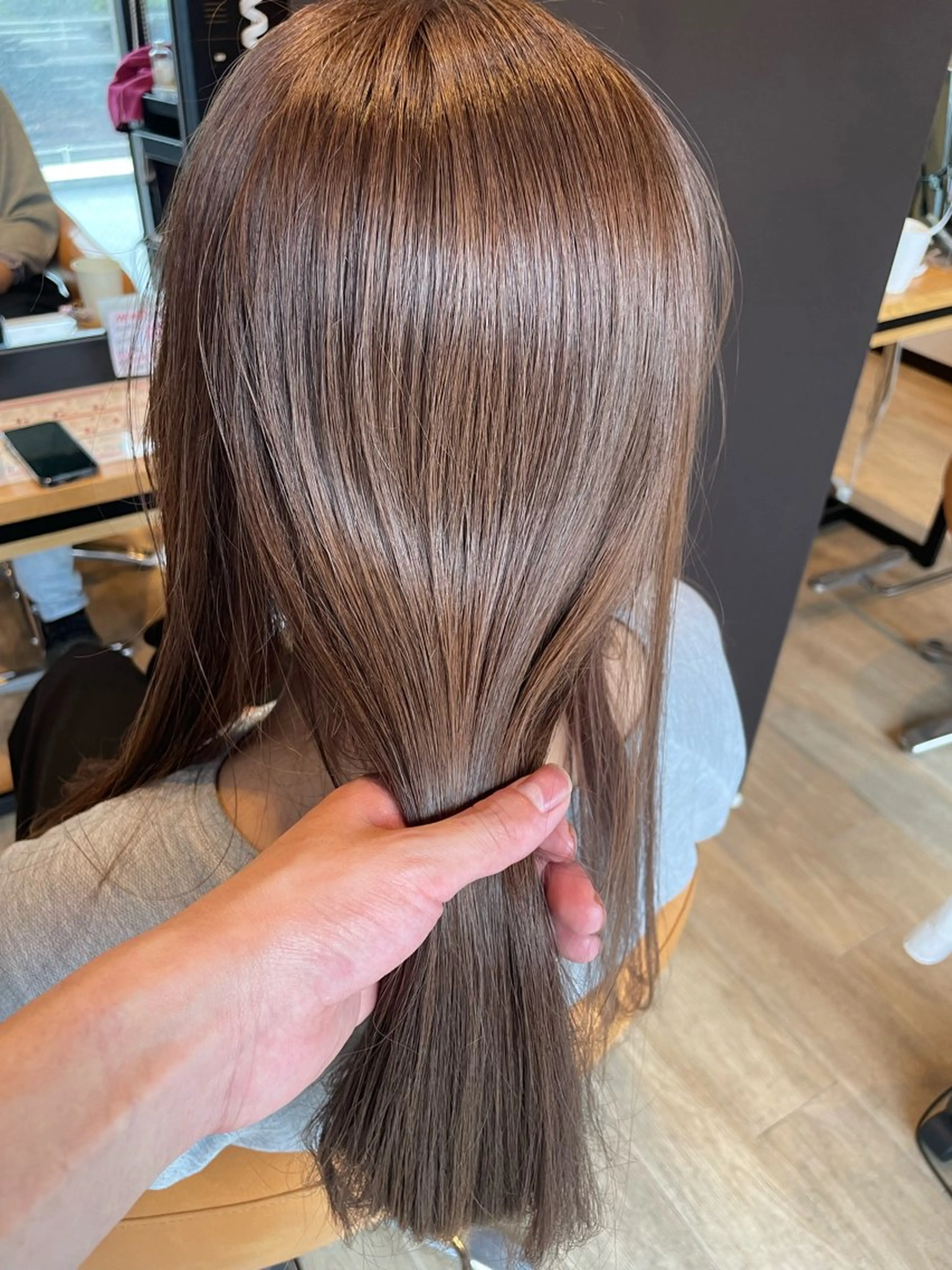 セミロング カラー グレージュ カット ヘアカラー トリートメント 髪質改善/ブリーチ 田代 龍我のヘアスタイル