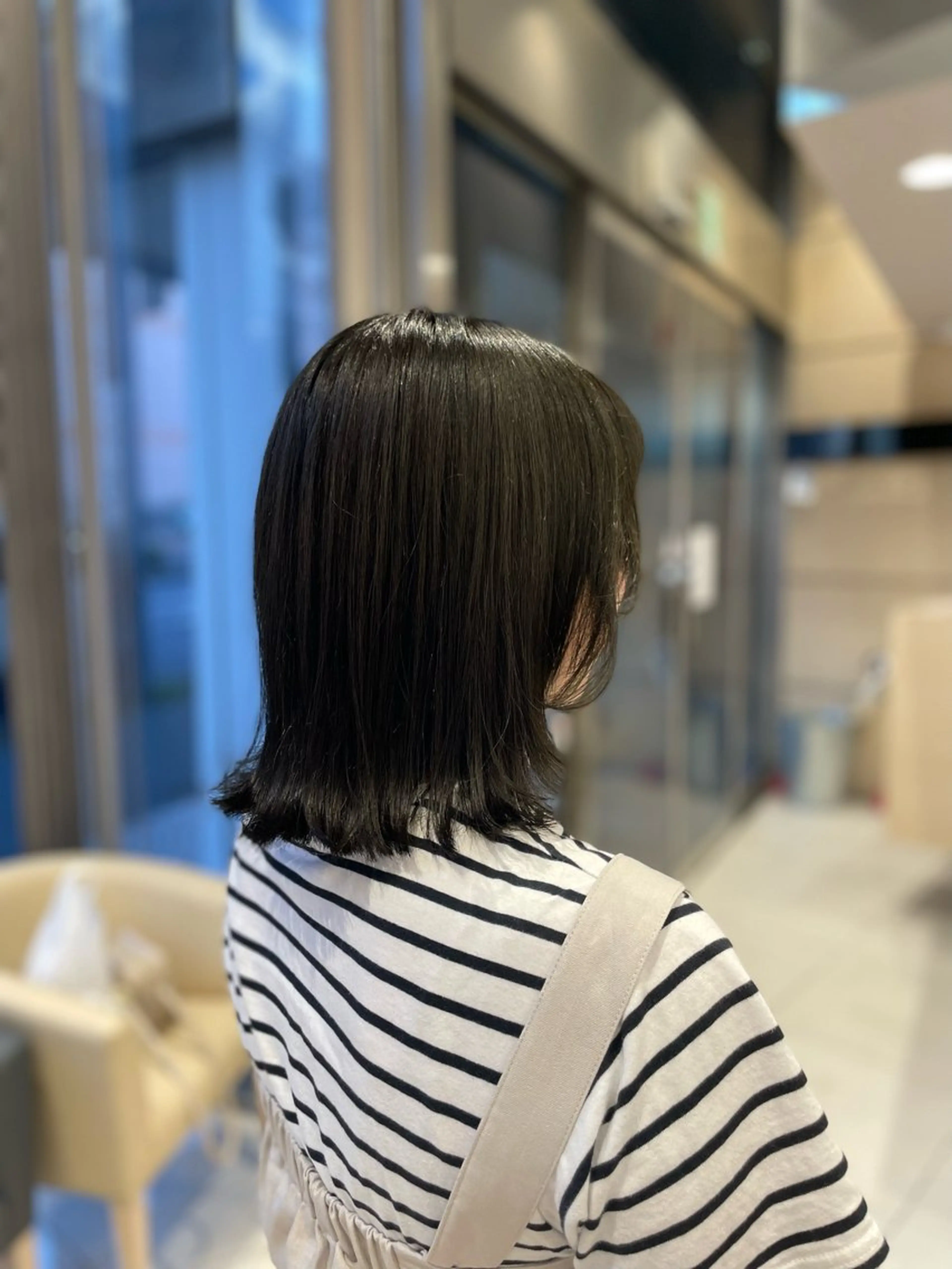 ミディアム カラー オリーブカラー ヘアカラー クロスパーマ/うる艶 カラー/Kurumiのヘアスタイル