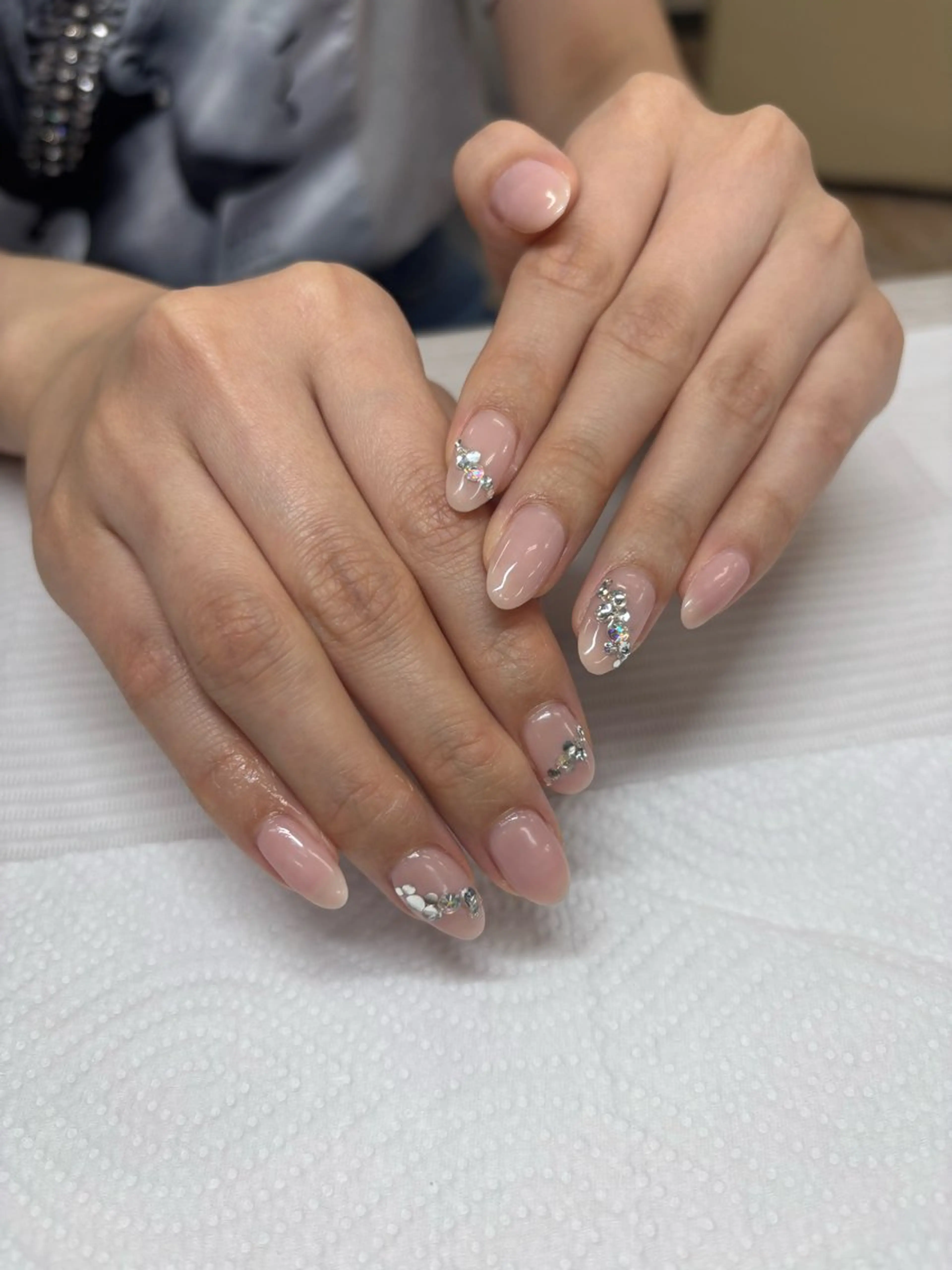 ネイル キラキラネイル ピンク TRU NAIL & EYE 蒲田店　【トゥルーネイル &アイ】所属・TRU りのあのネイルデザイン