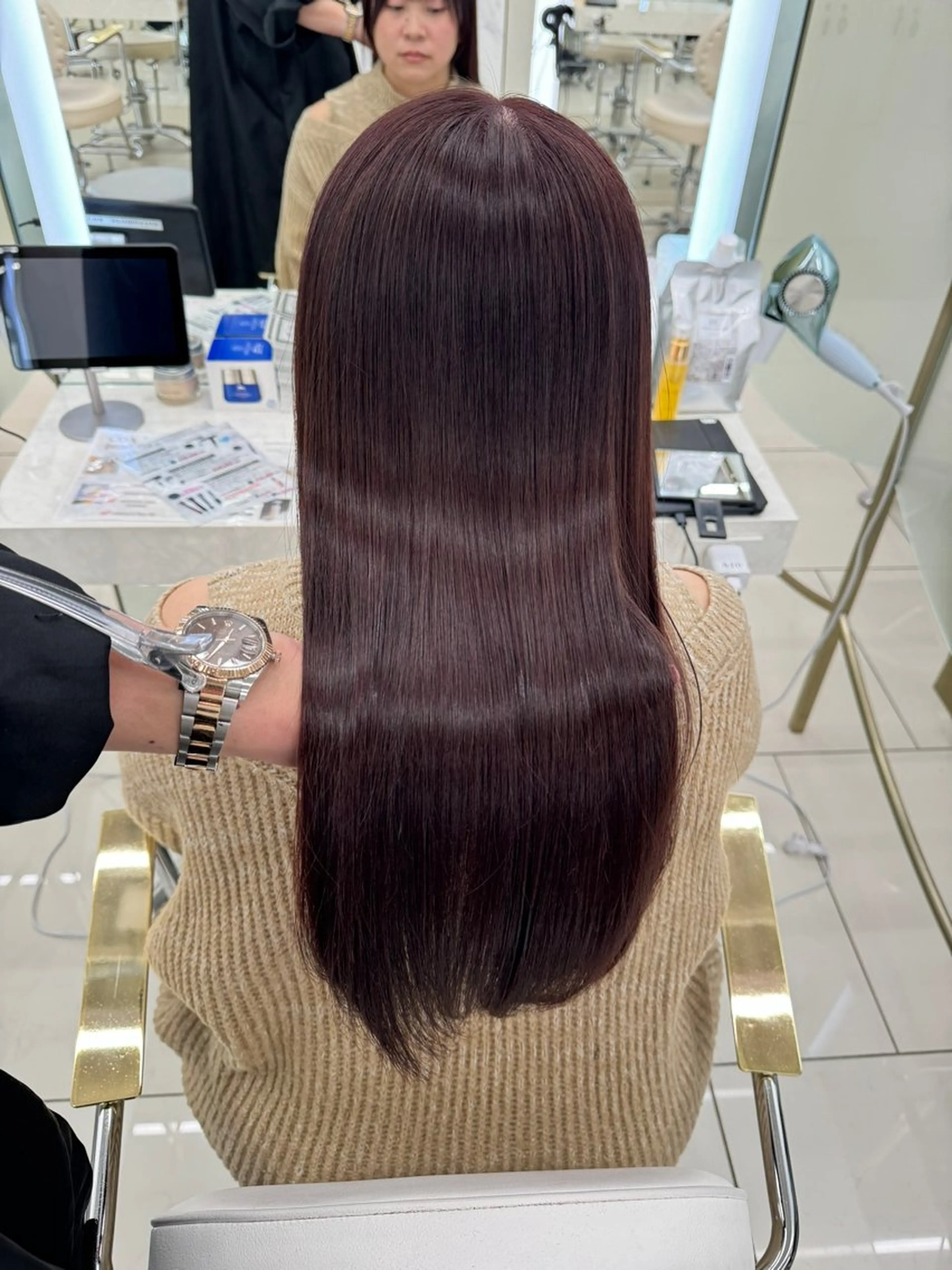 ロング カラー COA GINZA 空也/前髪/顔まわりのヘアスタイル