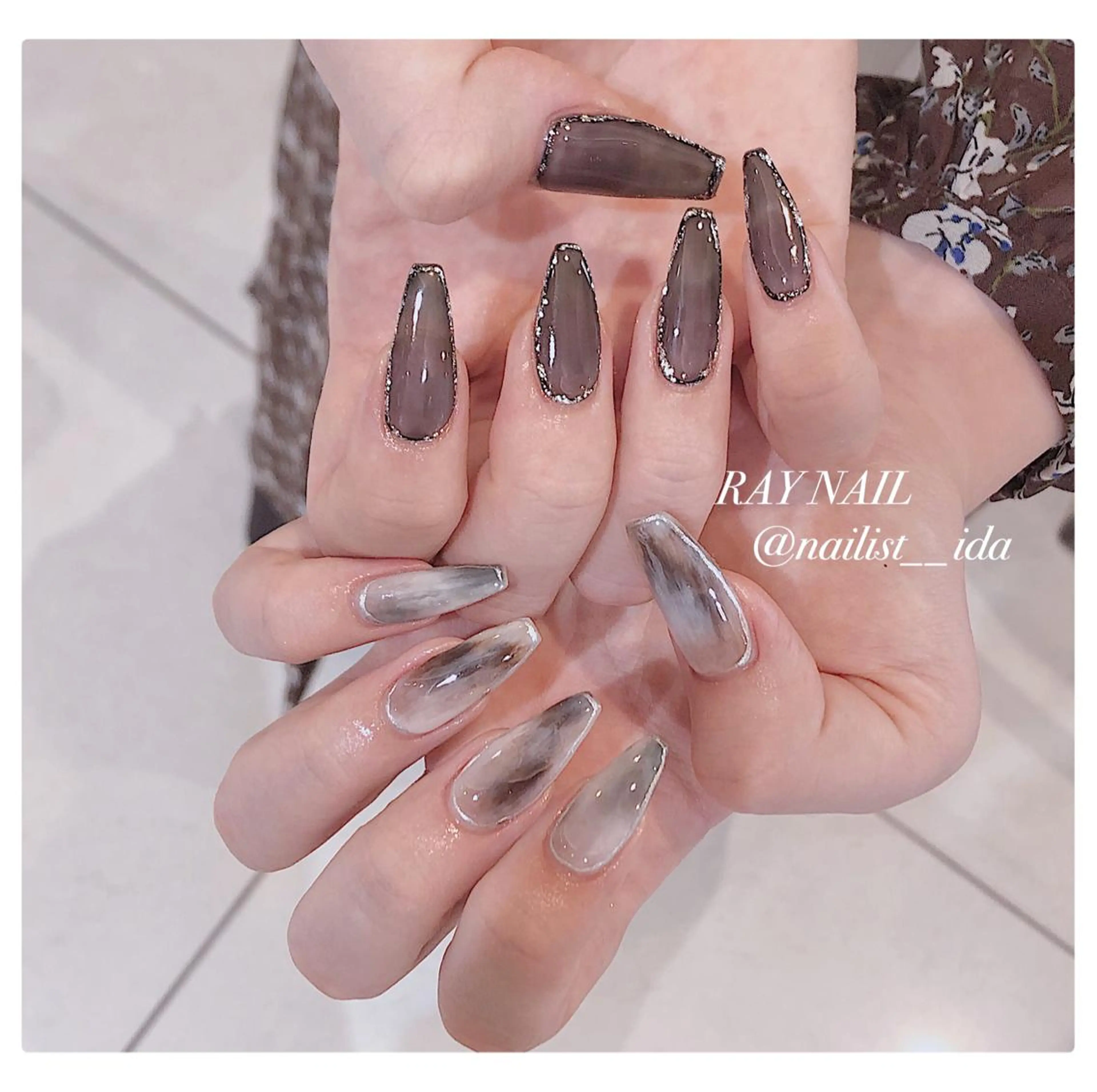 ネイル ニュアンスネイル Arowa 伊田のネイルデザイン