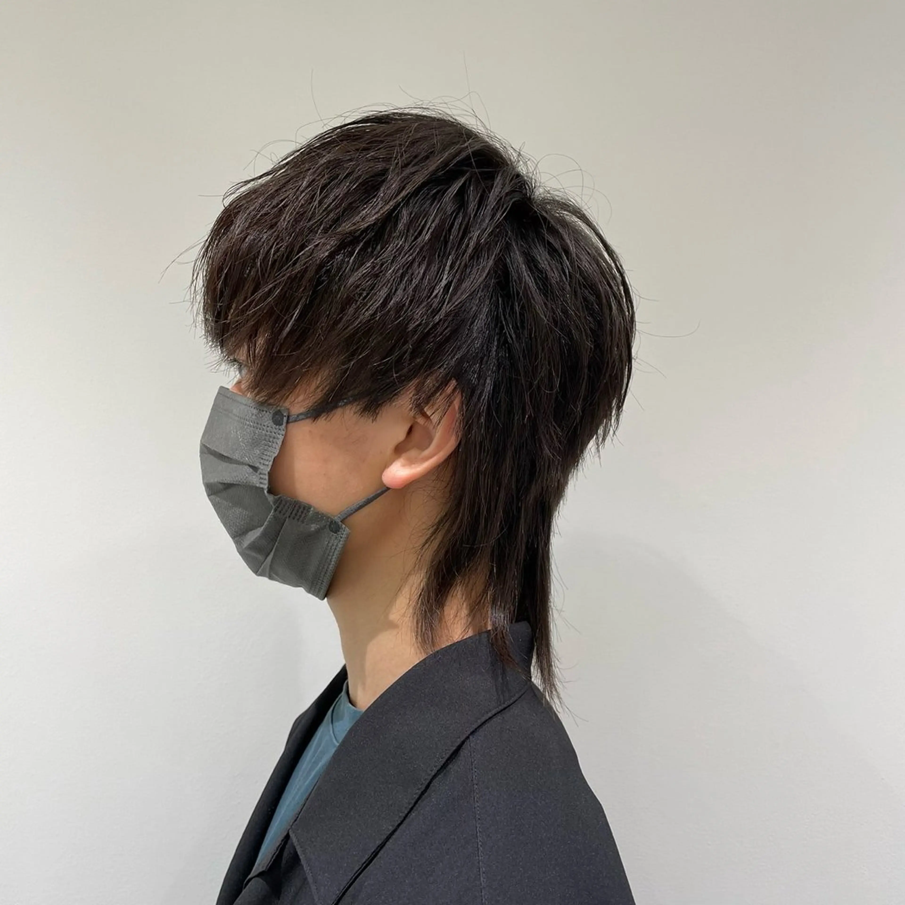 メンズ 【シャドウパーマ センターパート】義心のヘアスタイル