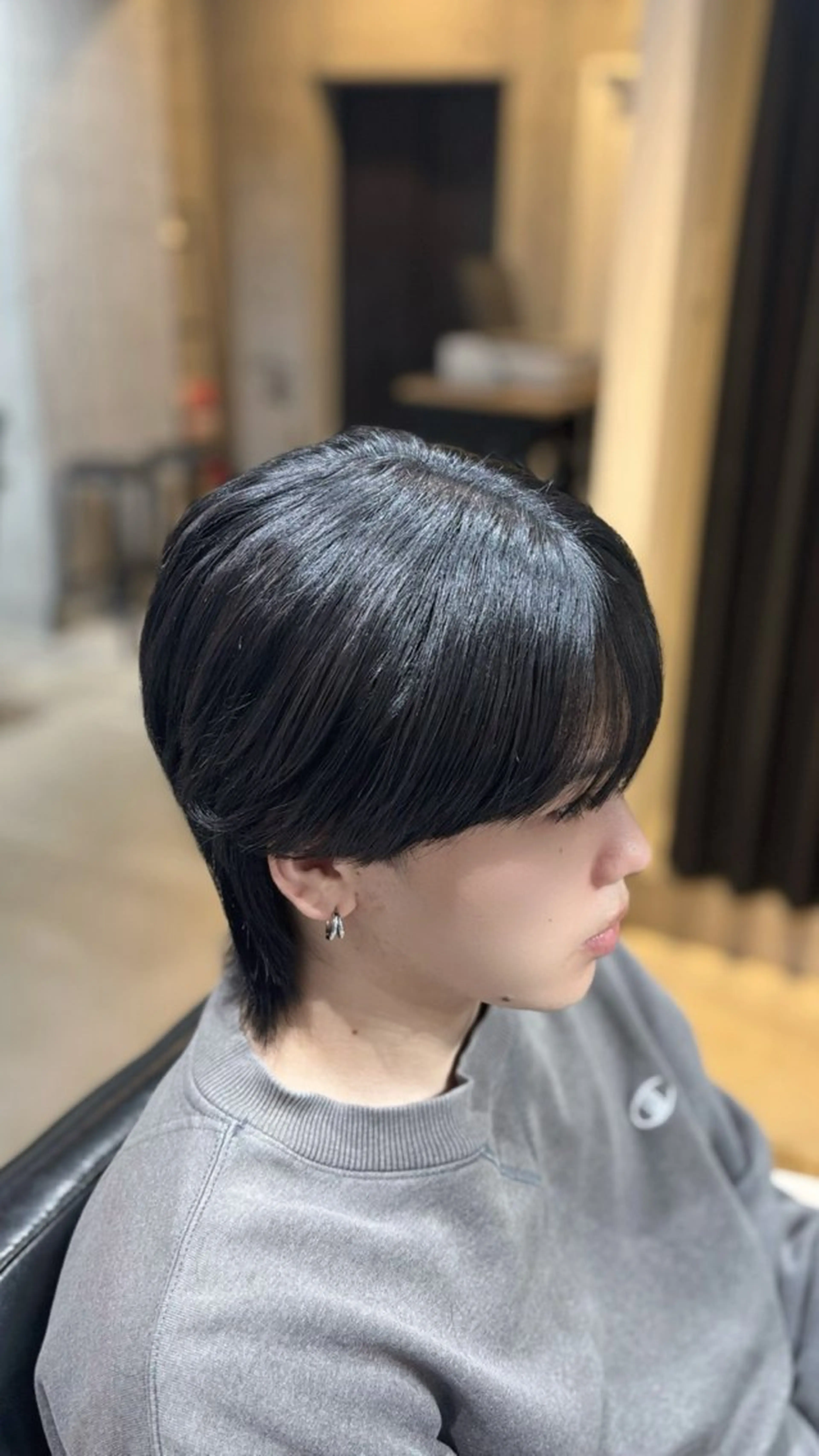 メンズ メンズウルフカット ウルフカット 韓国&メンズウルフ 高森蓮のヘアスタイル