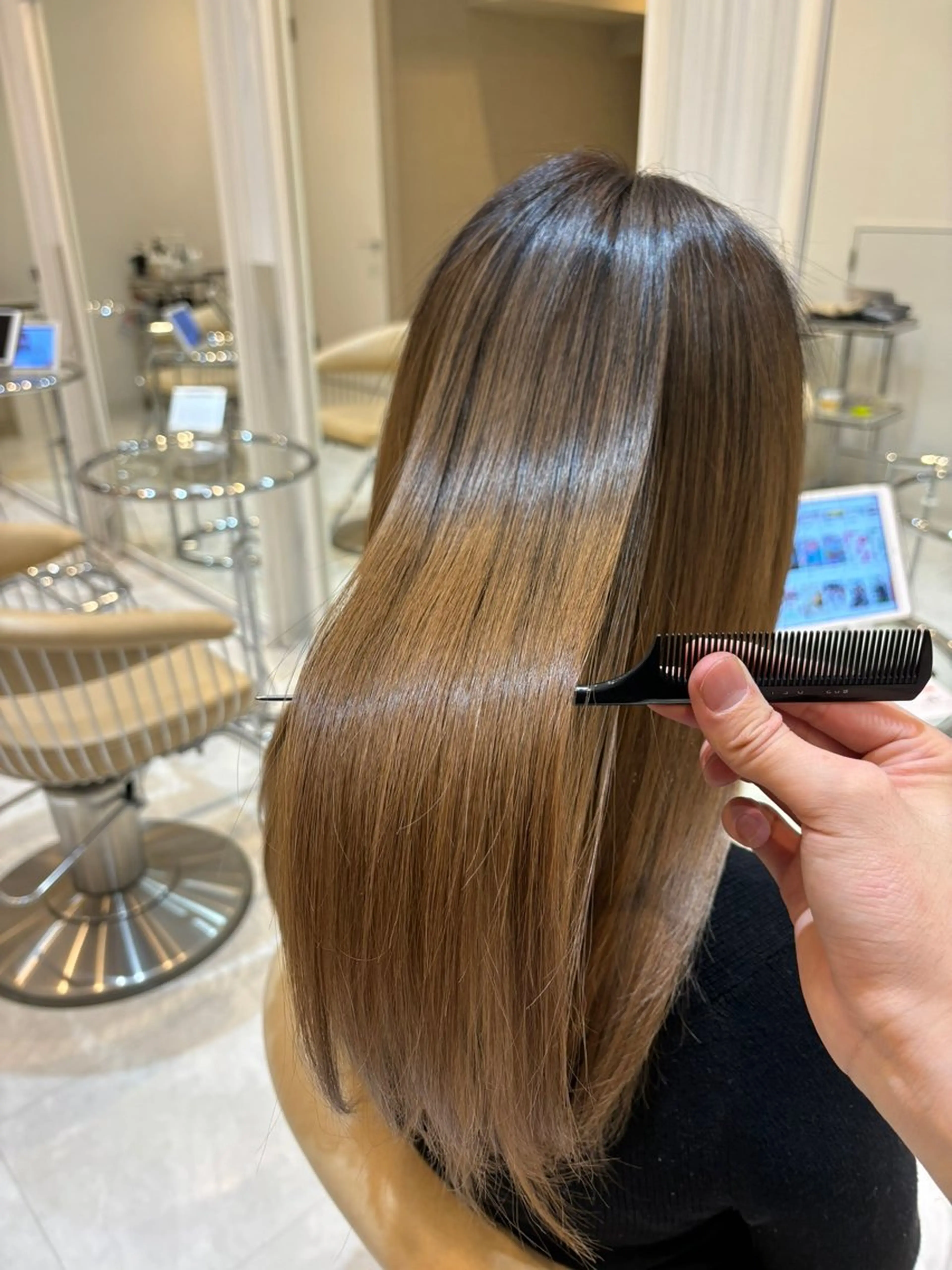 セミロング トリートメント 酸熱トリートメント 山下 直哉のヘアスタイル