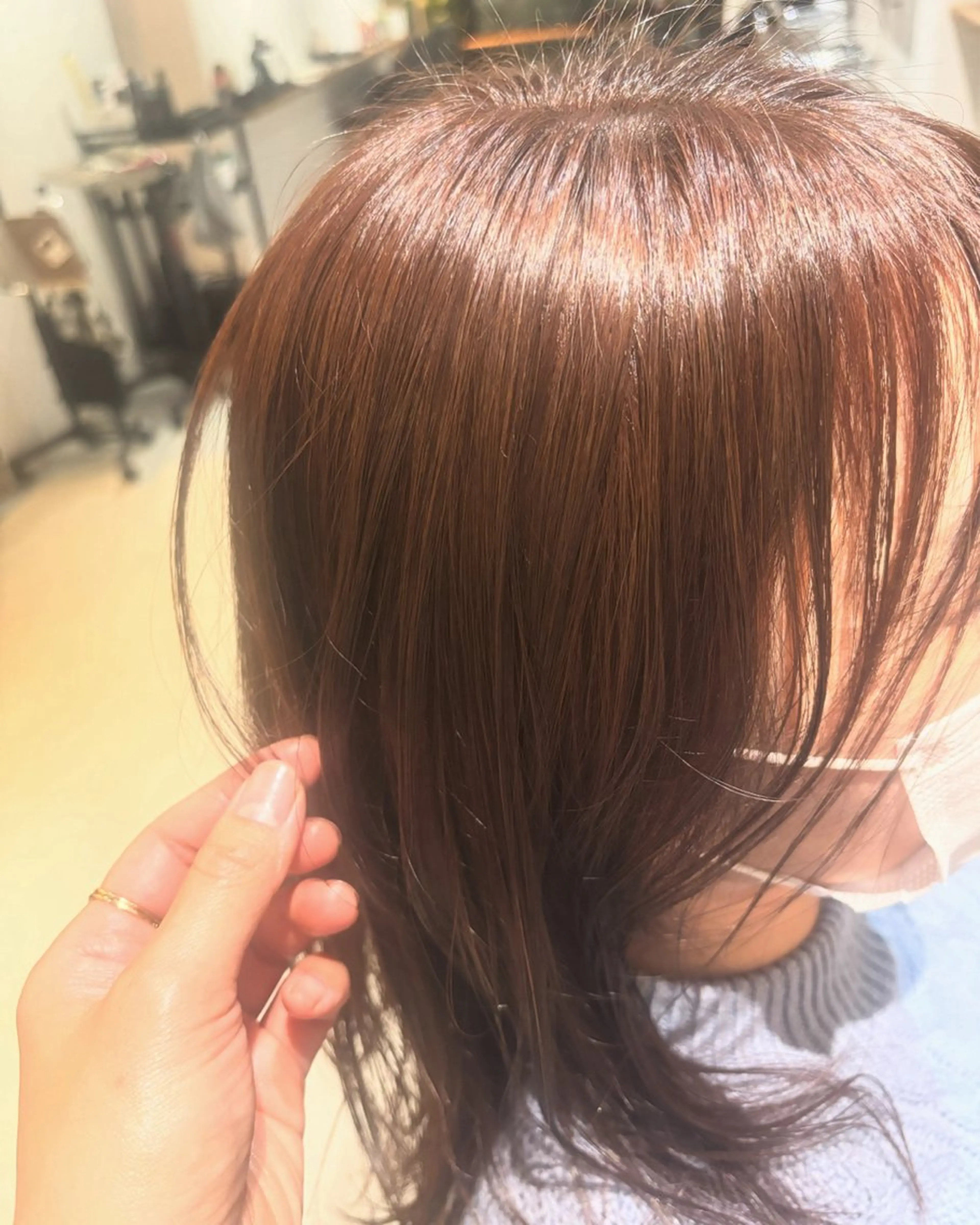 似合わせカット＋透明感カラー＋4ステップトリートメントの写真