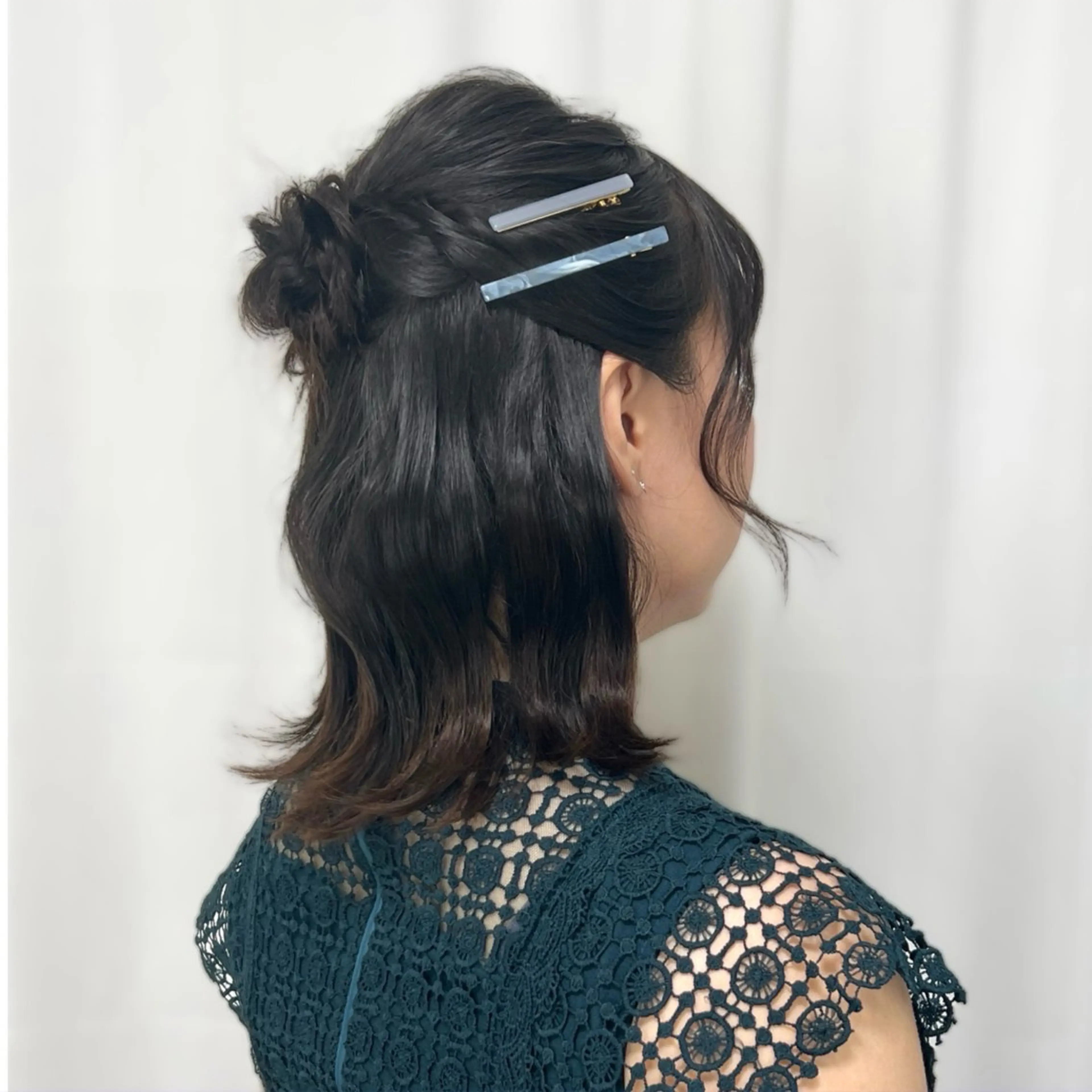 ヘアアレンジ ハーフアップ お団子ヘア CHATEAU TERRACE所属・似合うヘアメイク🪞 CHATEAUのヘアスタイル