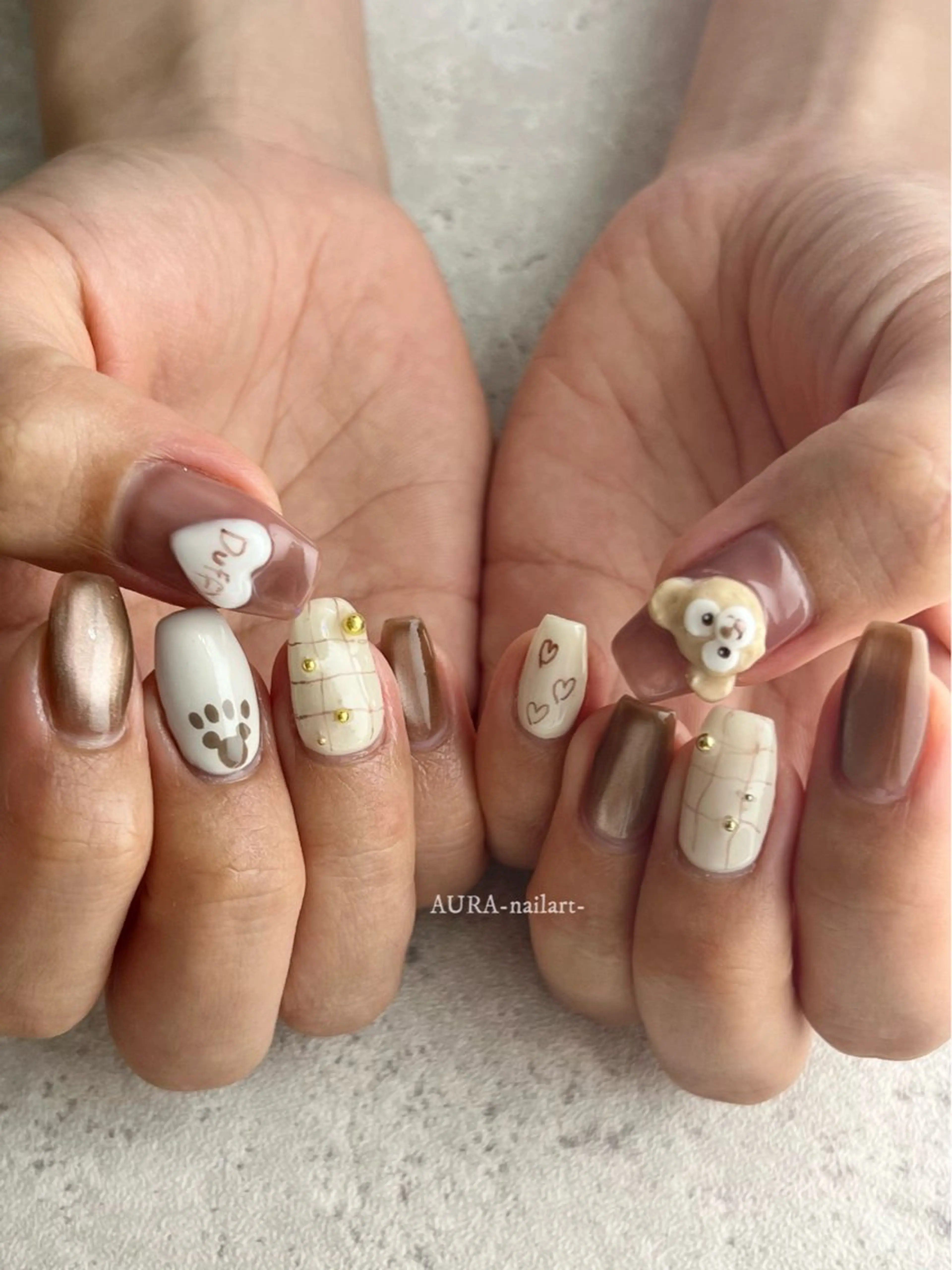 ネイル ハンドネイル AURA nailartのネイルデザイン
