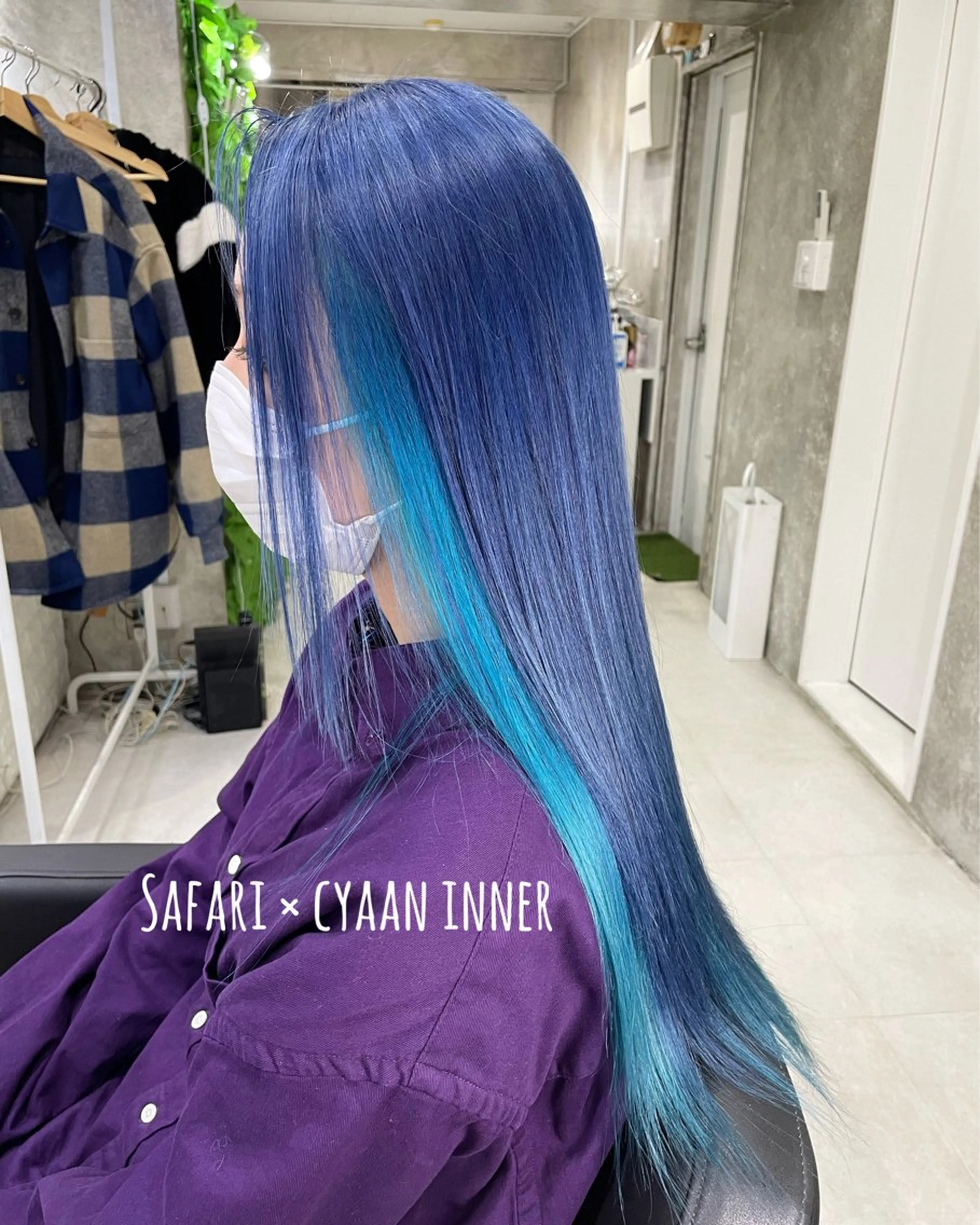 セミロング カラー 透明感カラー インナーカラー ヘアカラー トリートメント Nino（ニーノ）所属・にしき さんのヘアスタイル