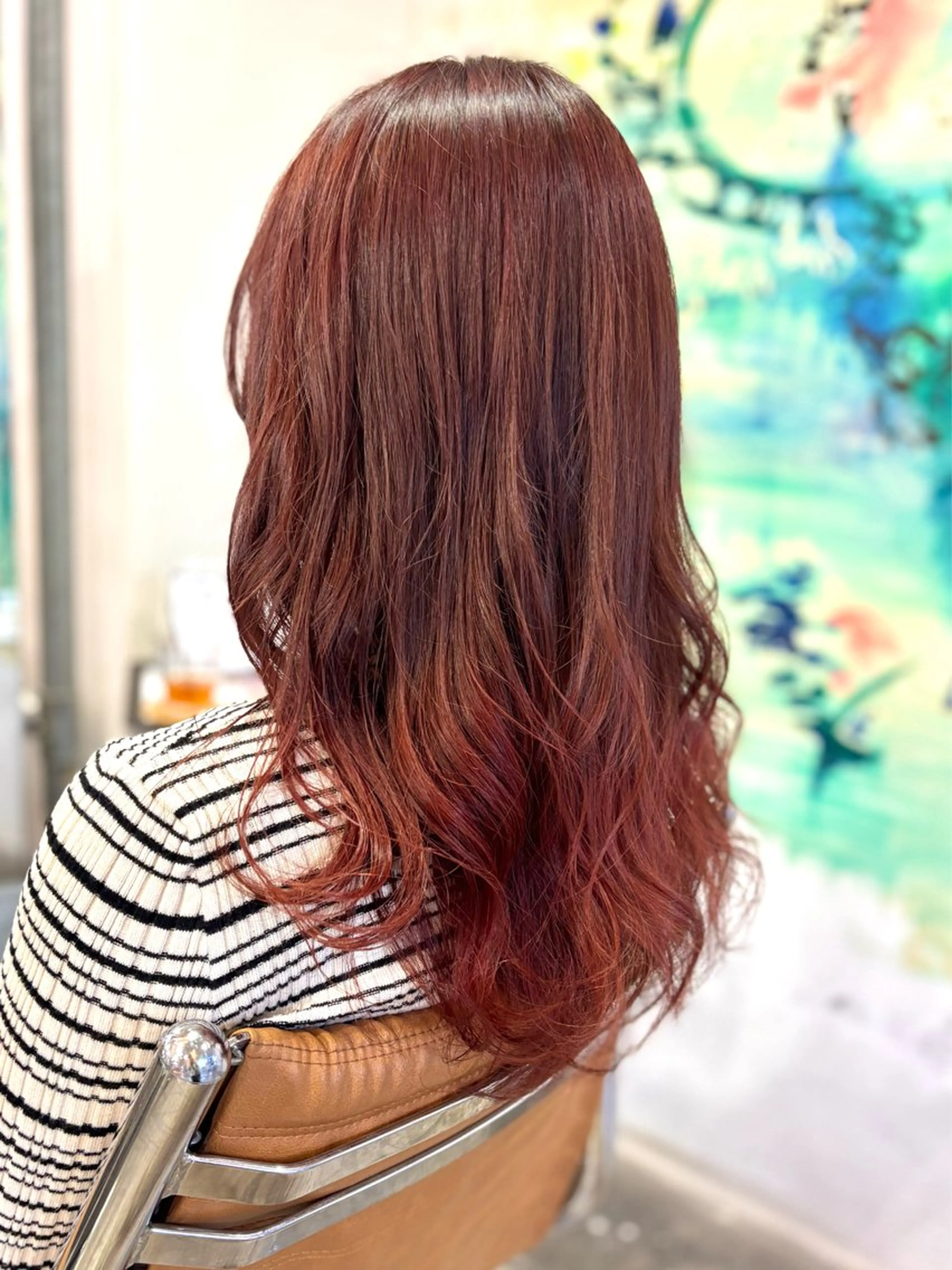 セミロング カラー 髪質改善/ヘアケア coiiはしもとはなのヘアスタイル