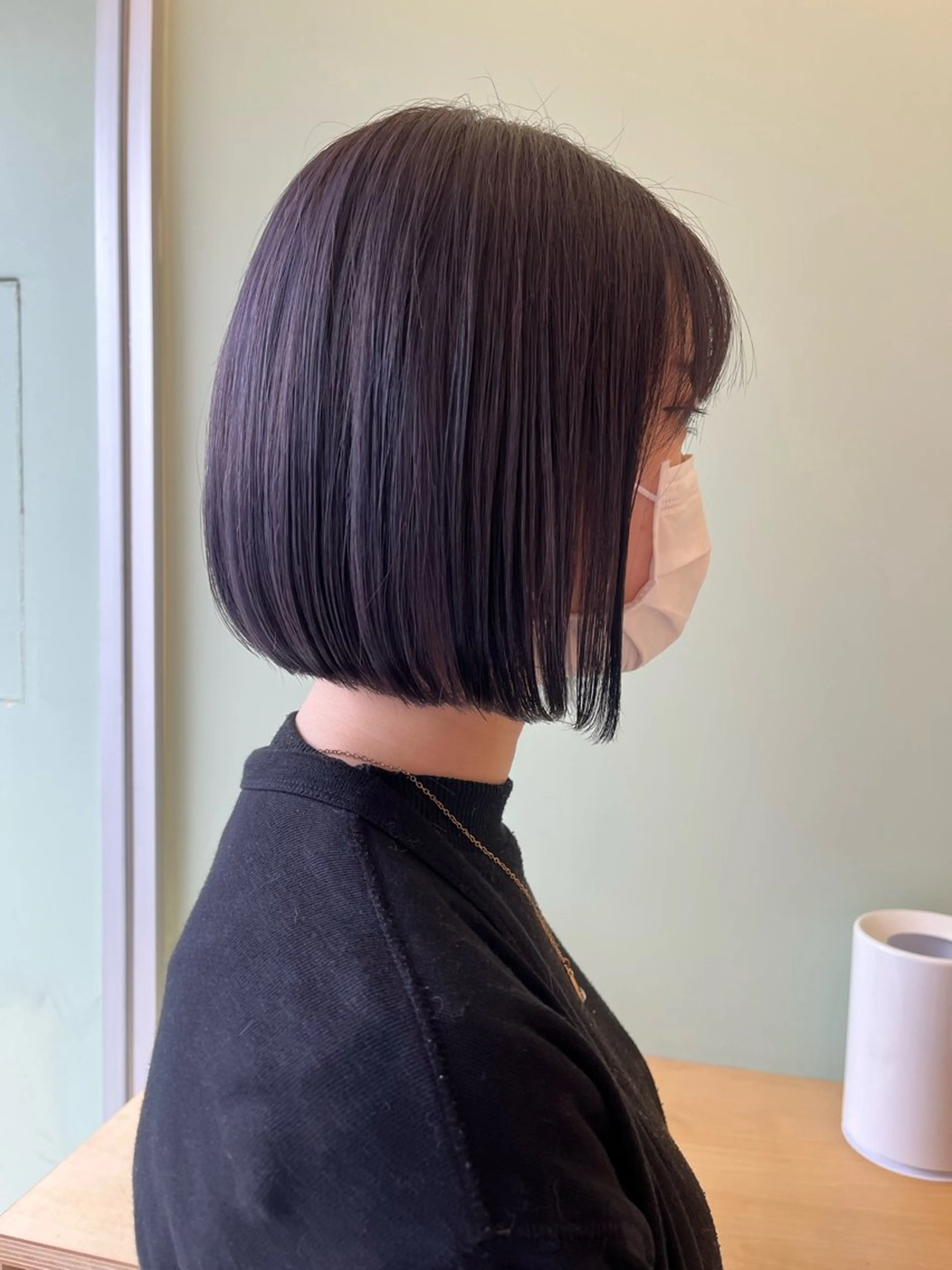 ミディアム ボブ 村松 萌のヘアスタイル