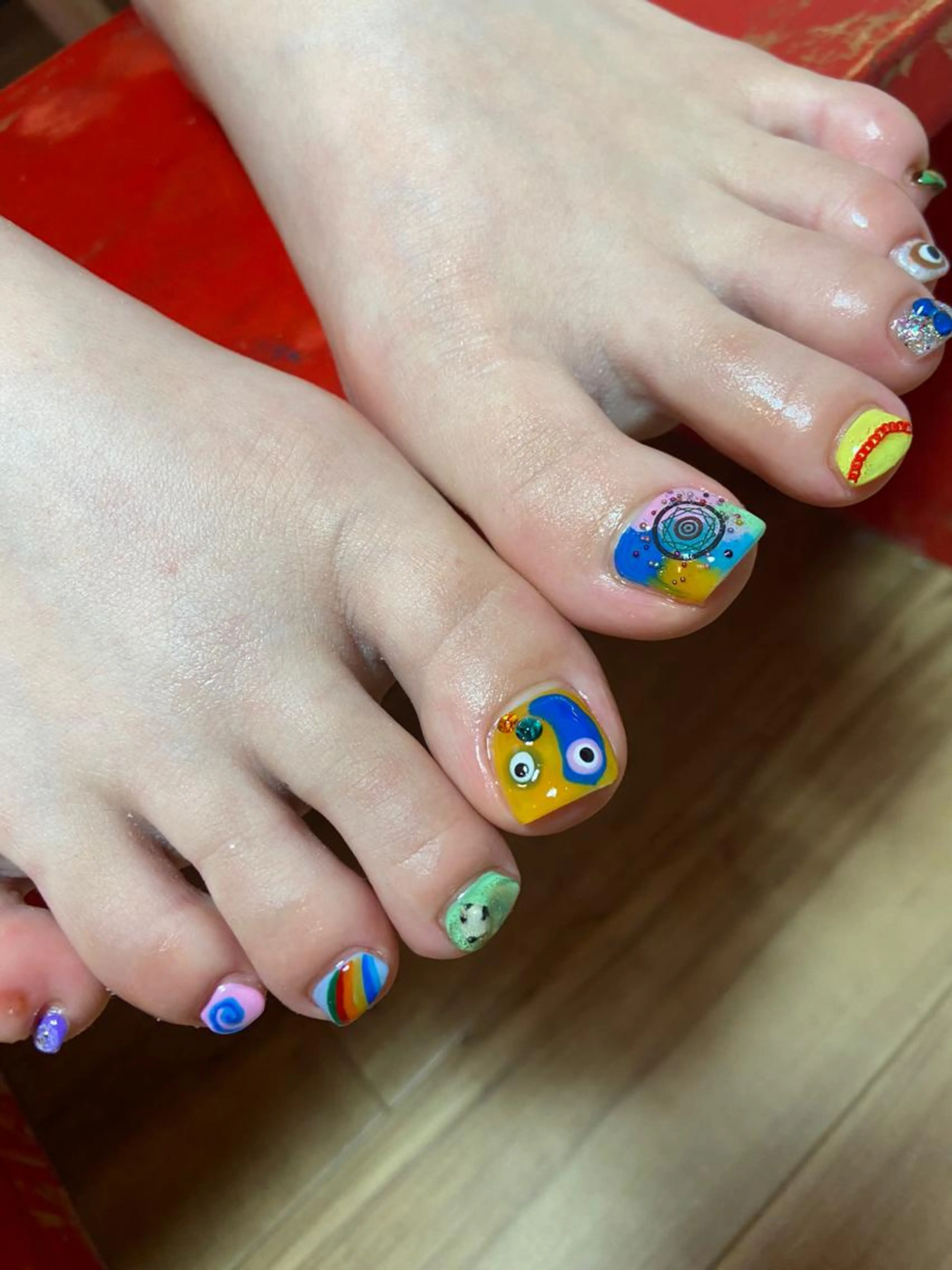 (デザインやり放題 パーツつけ放題)フットバス込みの写真