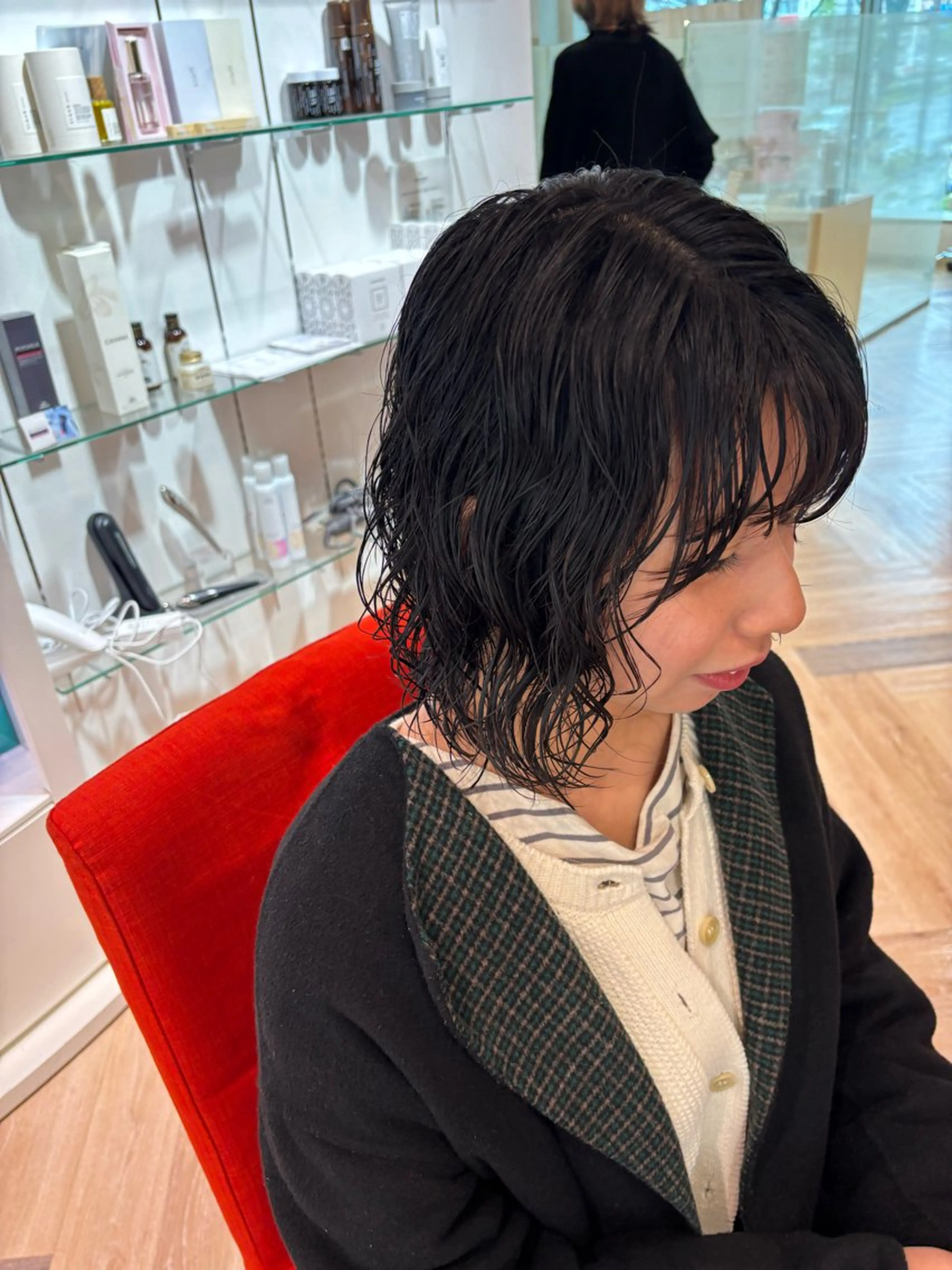 ショート パーマ カット パーマ ゆい/パーマ/レイヤ ー/似合わせカラーのヘアスタイル