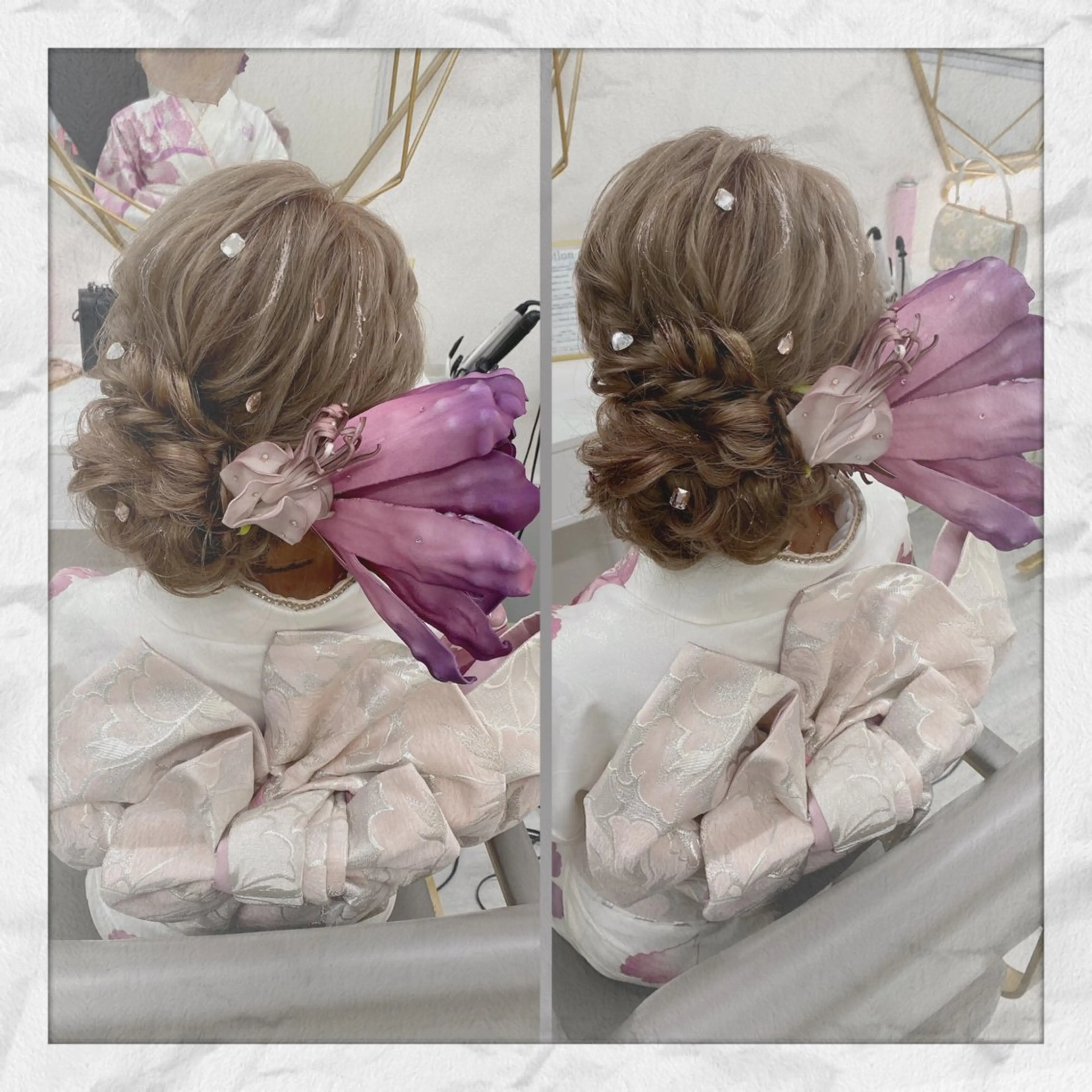 ロング ヘアアレンジ 成人式 着物ヘア ヘアセット ヘアセット/着付け 𓇼 松本 夏美𓇼のヘアスタイル