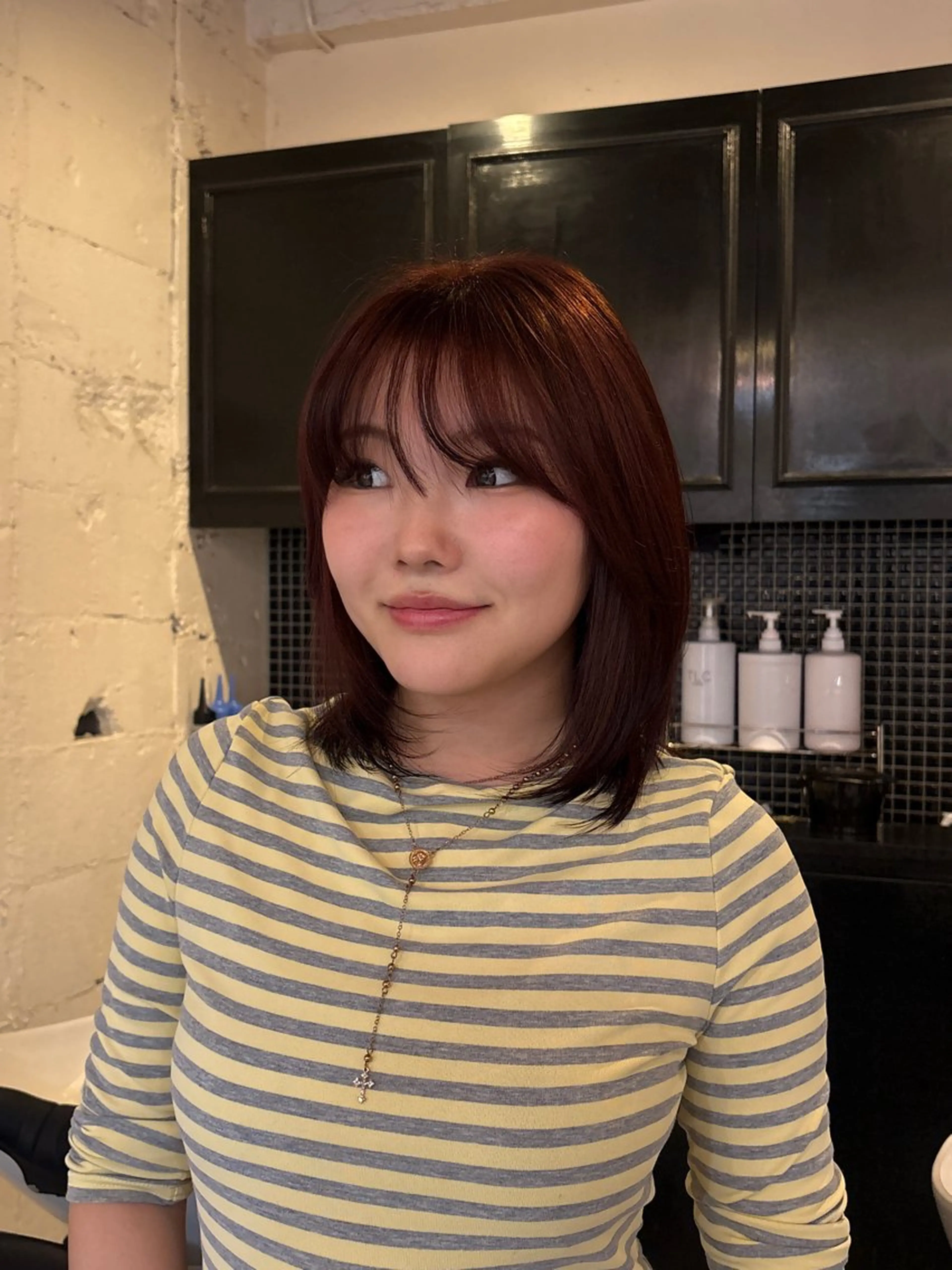 ミディアム カット トリートメント レディースカット🎀 NANAHAのヘアスタイル