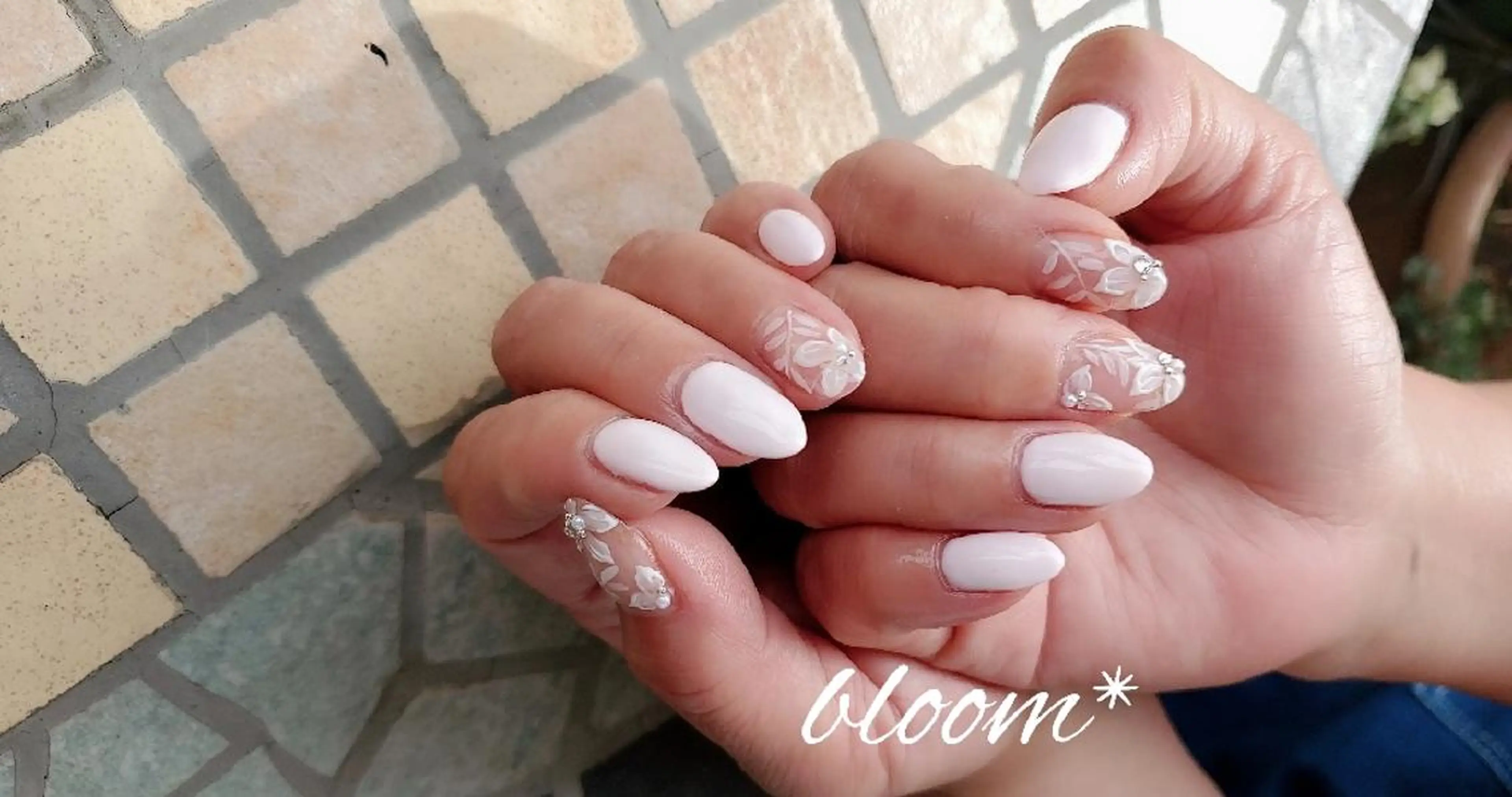 ネイル ブライダルネイル bloom *のネイルデザイン