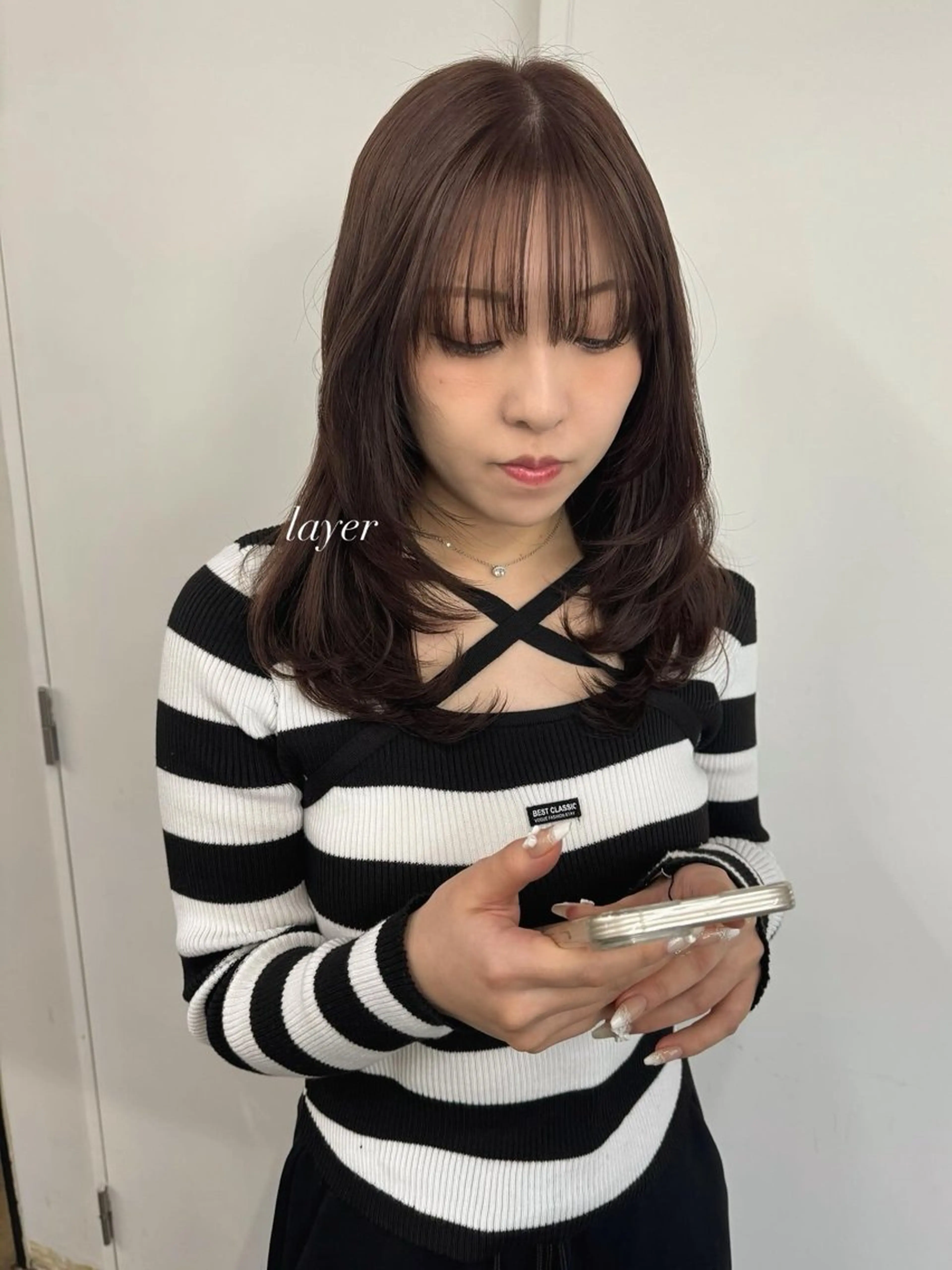 ミディアム カラー パーマ ヘアアレンジ メンズ 心斎橋美容室 Junのヘアスタイル